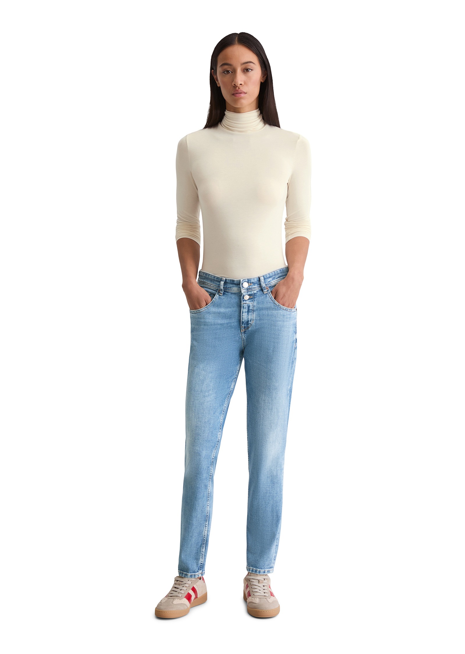 Marc O'Polo Boyfriend-Jeans »mit zwei Knöpfen«