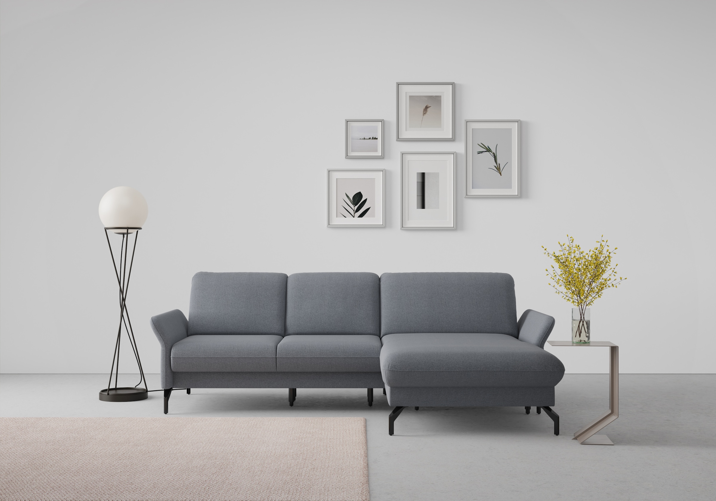 sit&more Ecksofa "Fashion L-Form" wahlweise mit Kopfteilverstellung und Vorziehsitz, motorisch