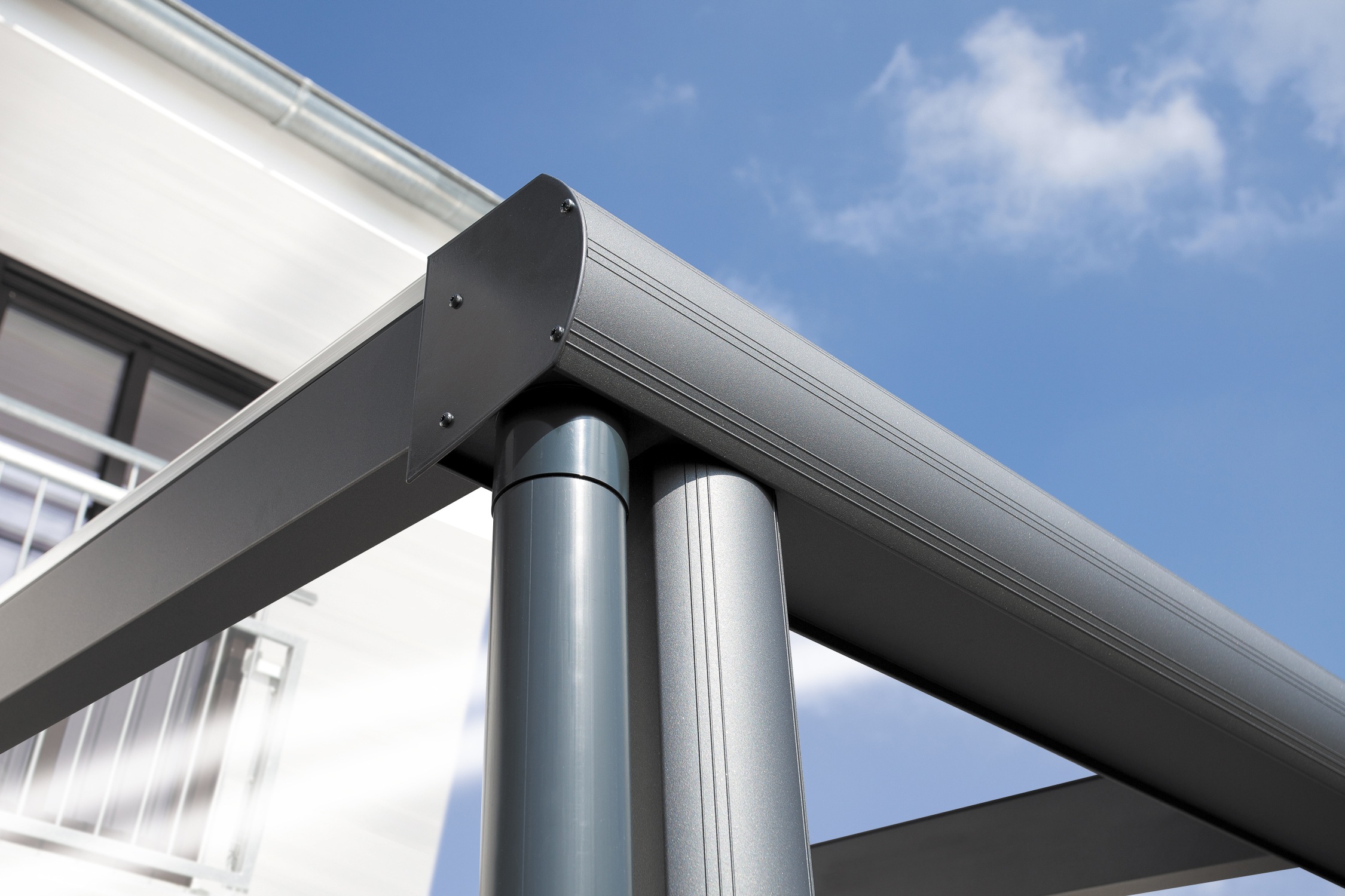 Skanholz Terrassendach »Monza«, Bedachung Verbund-Sicherheits-Glas, Aluminium