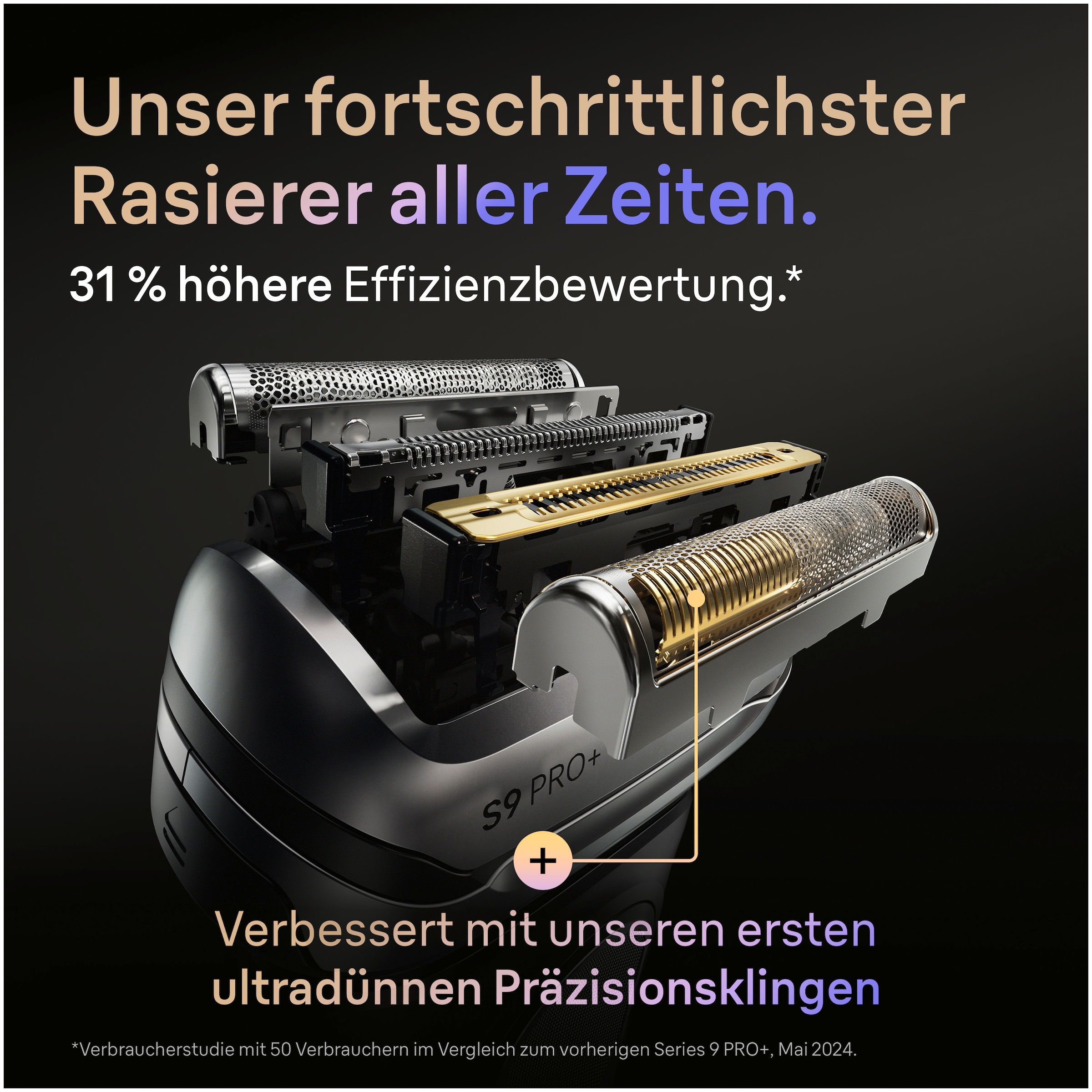Braun Elektrorasierer »Series 9 9675cc«, Smart Care Center, integrierter Präzisionstrimmer, 5+1 ultradünne Präzisionsklingen, Ladeetui, 6-in-1 SmartCare Center