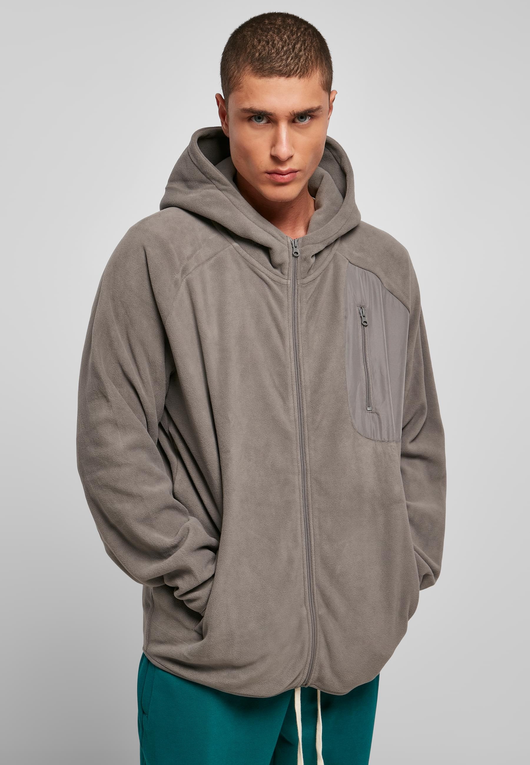 URBAN CLASSICS Sweatjacke »Urban Classics Herren Polar Fleece Zip Hoody«