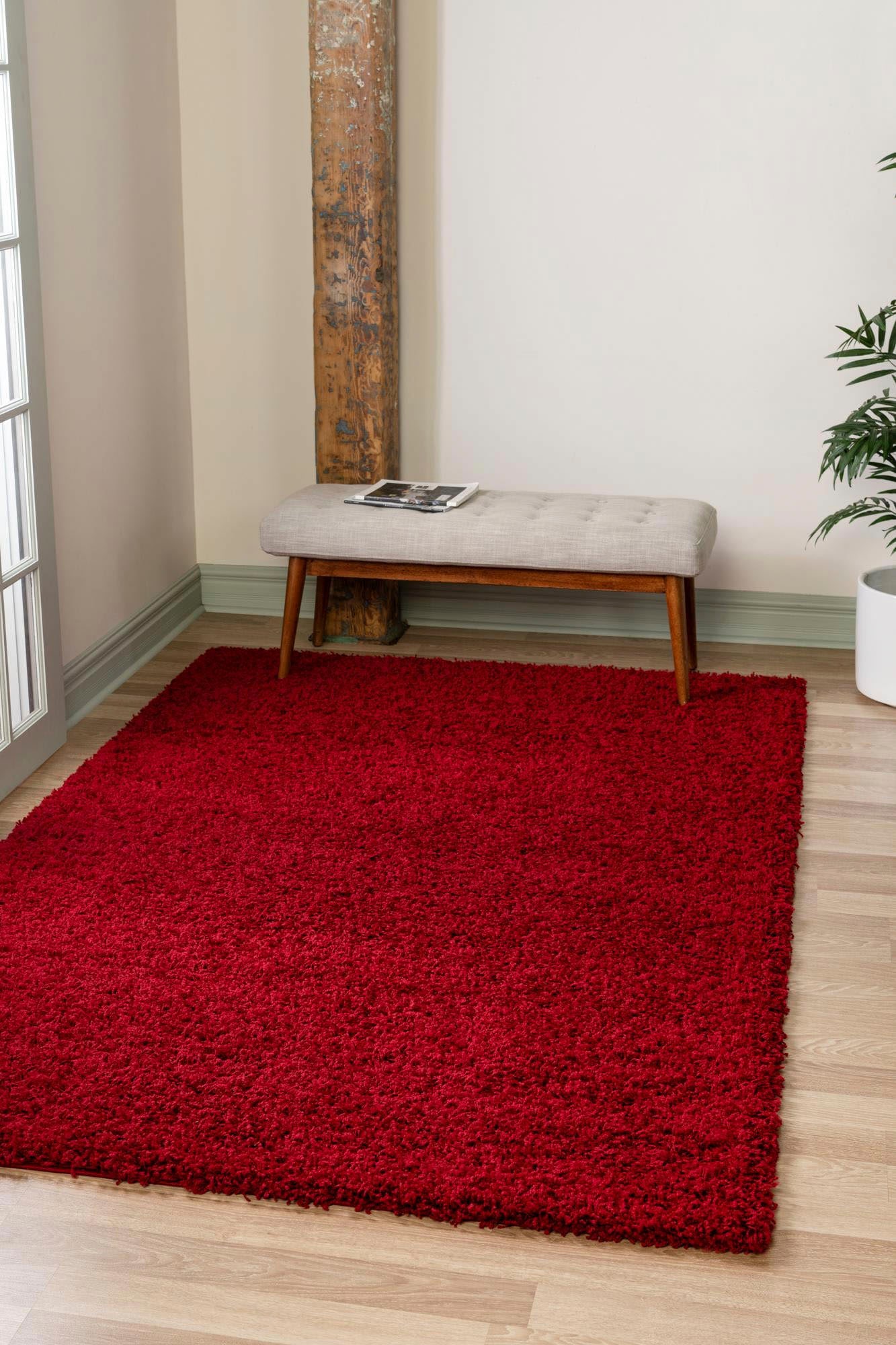 Myflair Möbel & Accessoires Hochflor-Teppich »Shaggy Shag Lagerräumung«, rechteckig, 38 mm Höhe, gewebt, Uni Farben, ideal im Wohnzimmer & Schlafzimmer