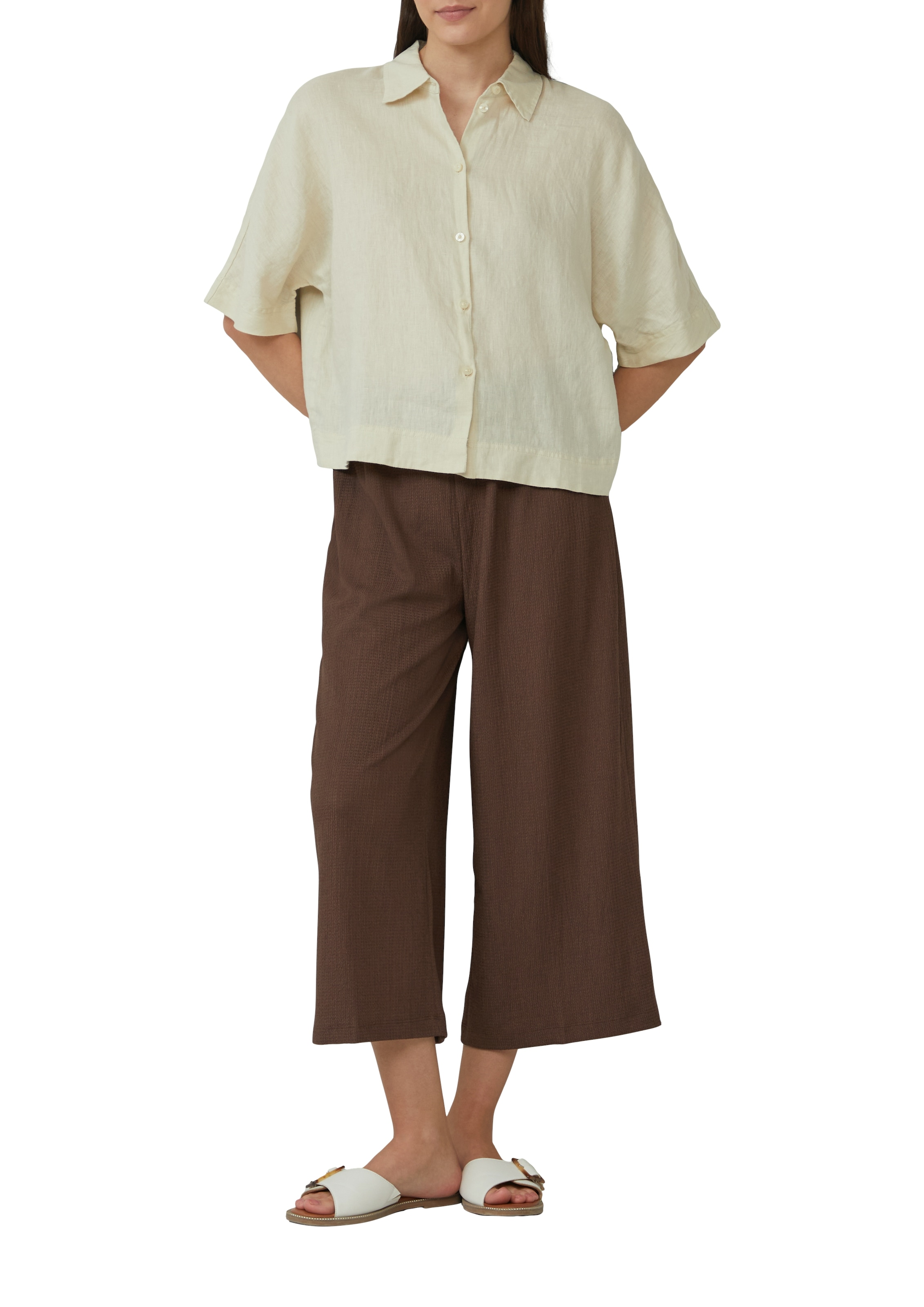 s.Oliver Hemdbluse, mit Knopfleiste und Hemdblusenkragen