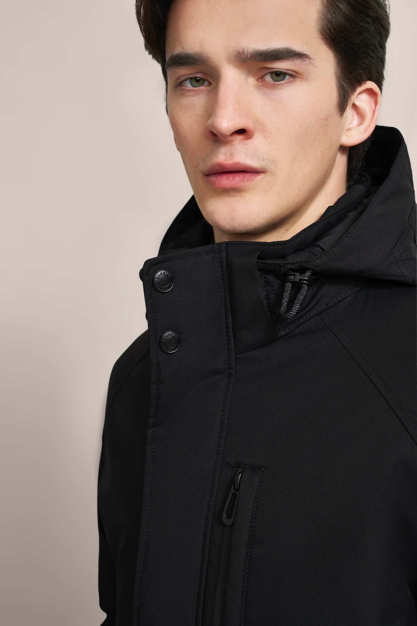 bugatti Langjacke, mit Kapuze, mit wasserfester Eigenschaft