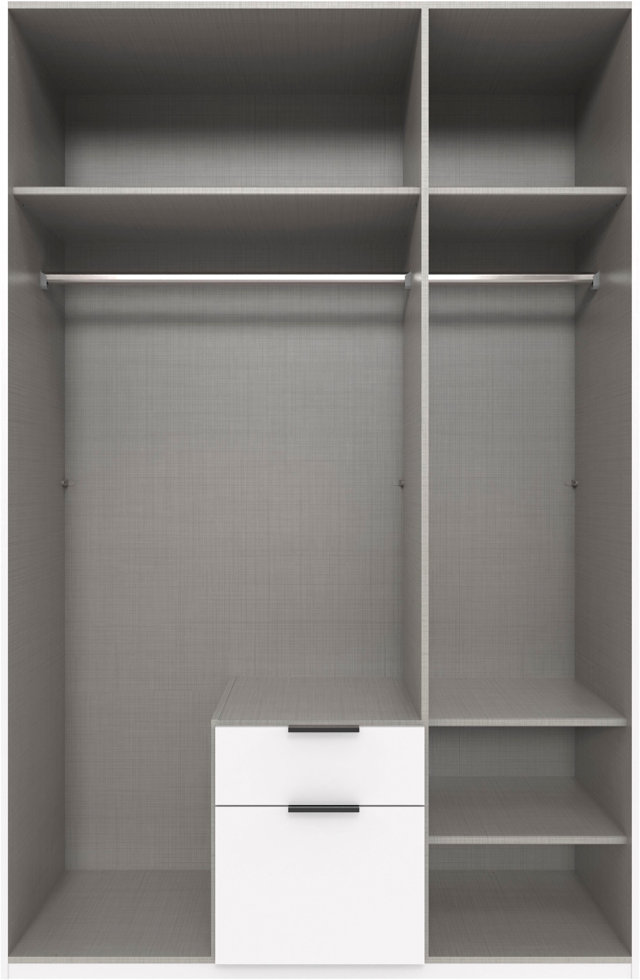 Thumbnail - Wimex Drehtürenschrank "Mugano" mit langen oder kurzen Griffen aus Metall, wahlweise mit oder ohne Spiegel, mit Schublad...