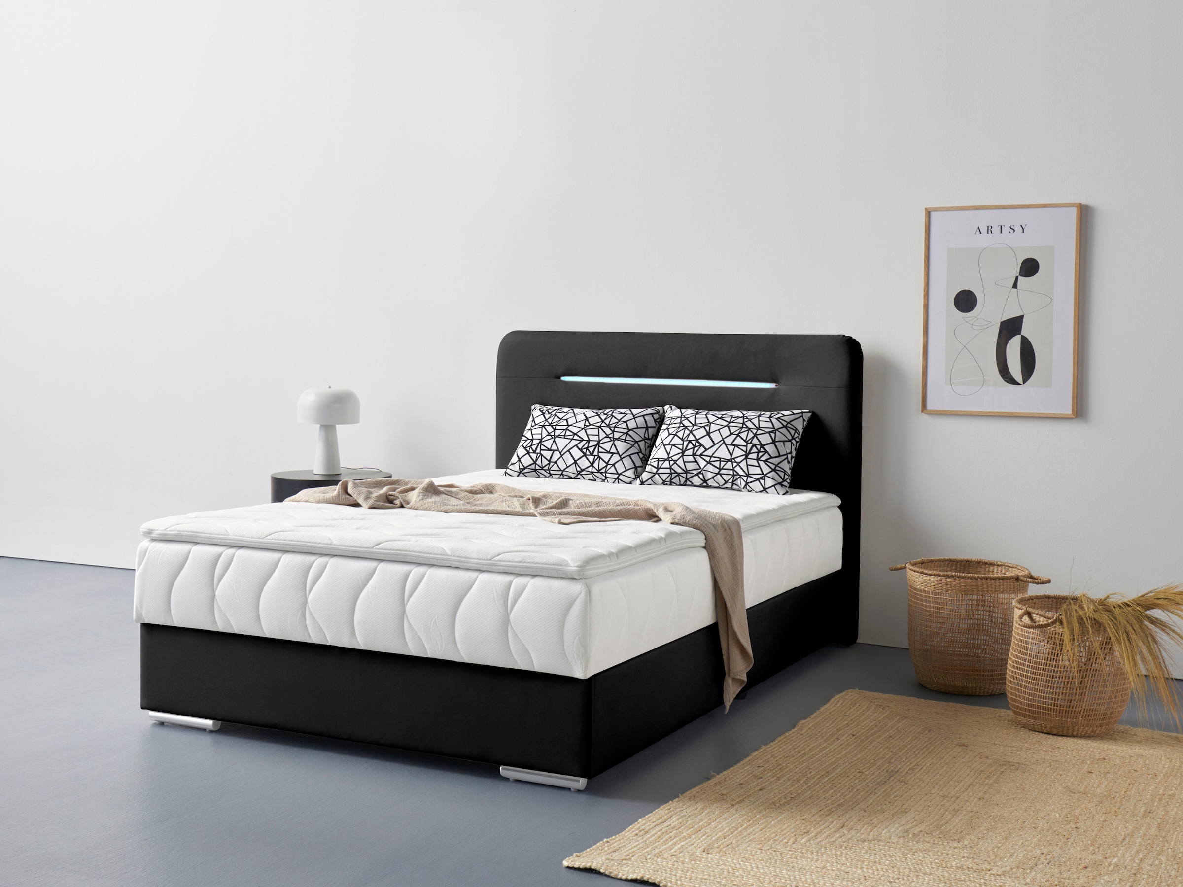 COTTA "Lighstar" inklusive LED-Beleuchtung, Topper, Bettkasten und Zierkissen