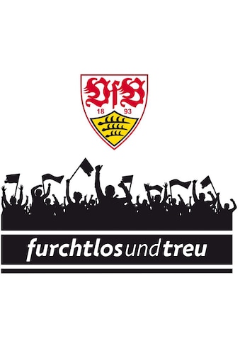 Wall-Art Wandtattoo »VfB Stuttgart Fans su Logo...
