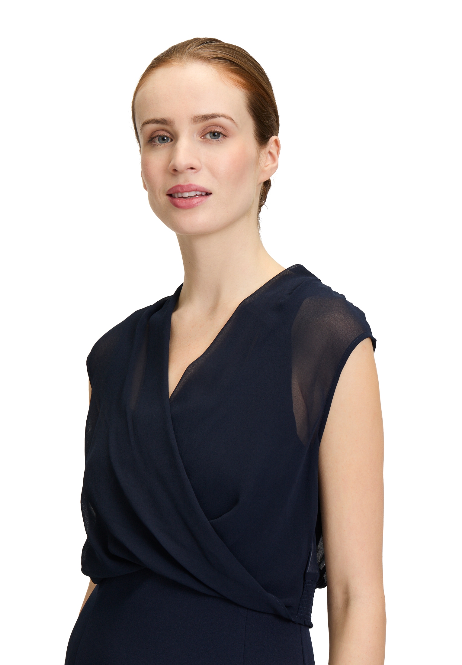 Vera Mont Abendkleid »Vera Mont Abendkleid mit Raffung«, Materialmix