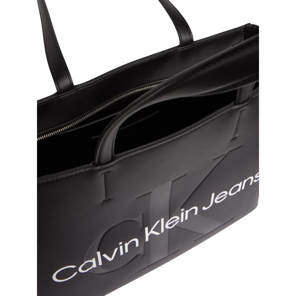 Calvin Klein Jeans Shopper »SCULPTED SHOPPER29 MONO«, mit cK-Logoprint vorne
