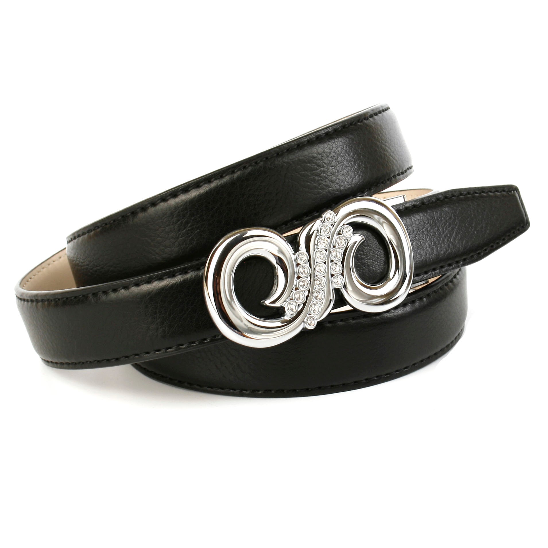 Anthoni Crown Ledergürtel, Stilvoller Gürtel in schwarz, Modisches Design  online kaufen | BAUR