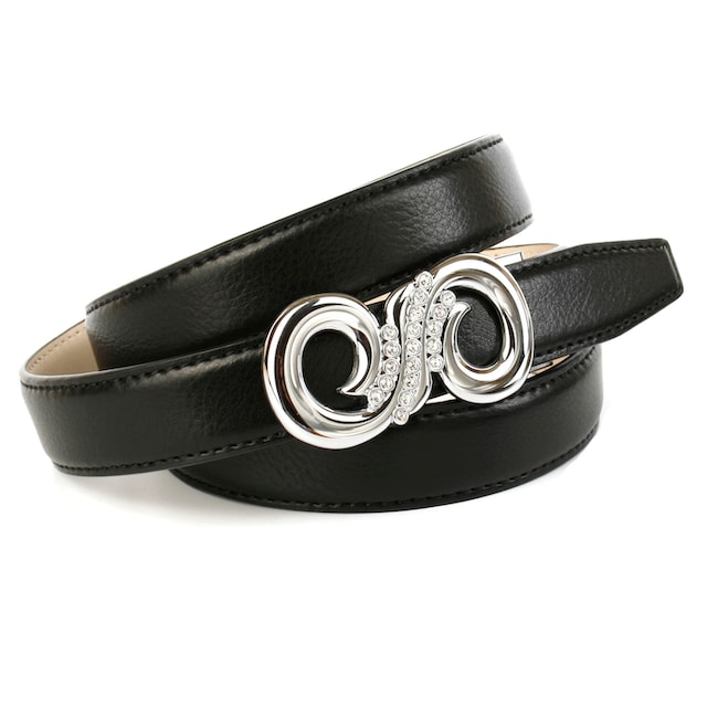 Anthoni Crown Ledergürtel, Stilvoller Gürtel in schwarz, Modisches Design  online kaufen | BAUR