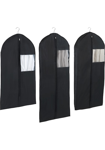 WENKO Kleidersack »Deep Black«, (Set, 3 St.), 3 Größen im Set, abwaschbarer Kunststoffilm kaufen