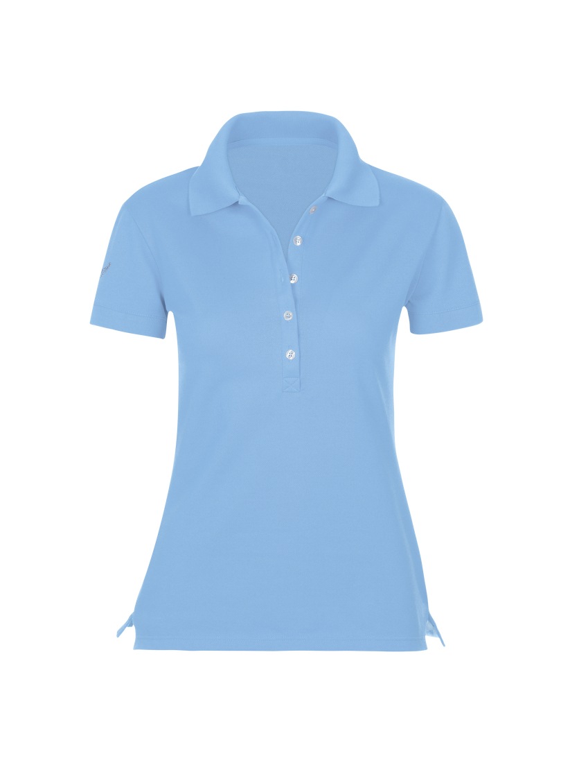 Trigema Poloshirt "TRIGEMA Poloshirt mit Kristallsteinen" 1 günstig online kaufen