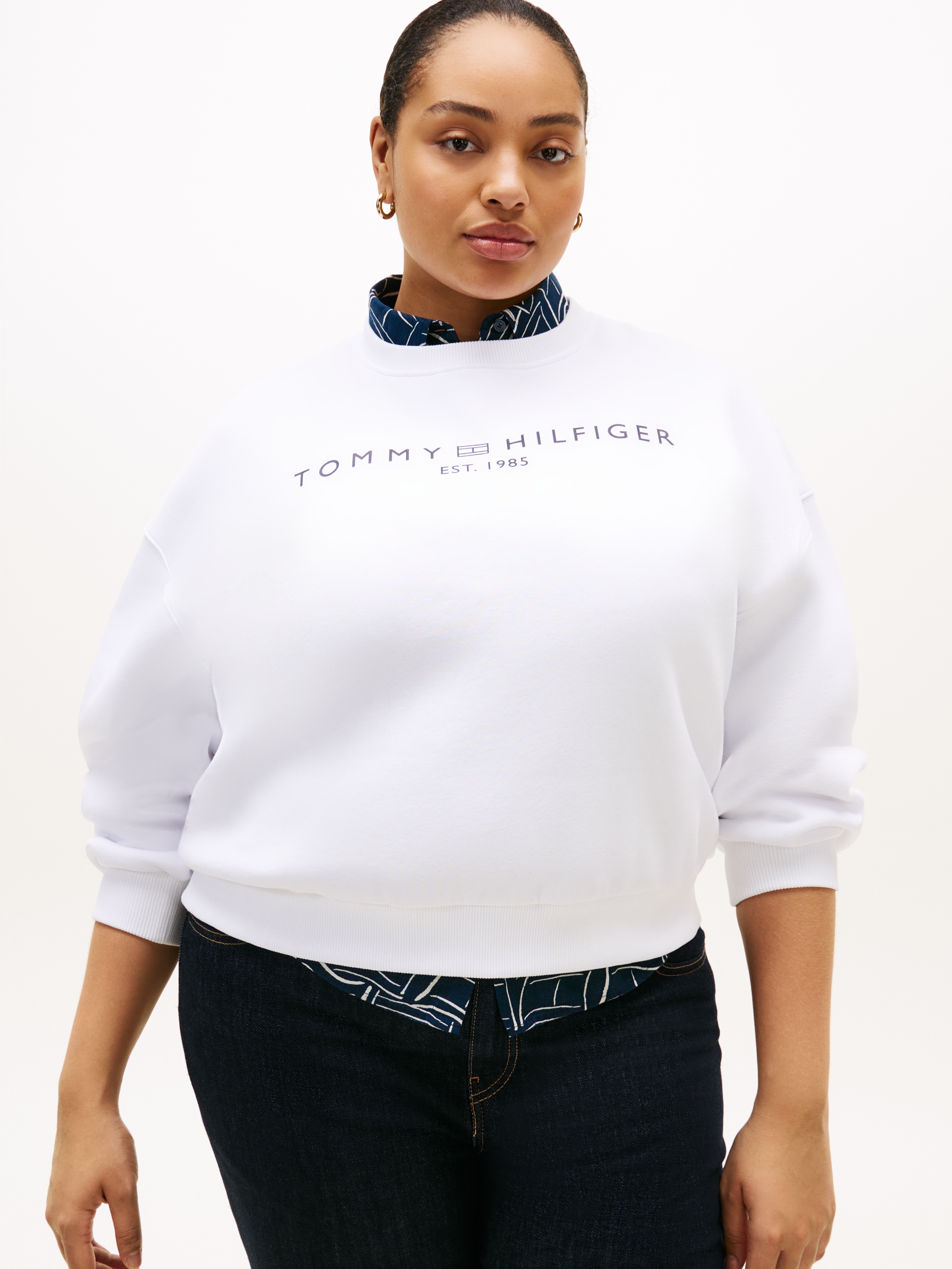 Tommy Hilfiger Curve Sweatshirt "CRV CORP LOGO MDRN SWTSRT", in großen Größ günstig online kaufen