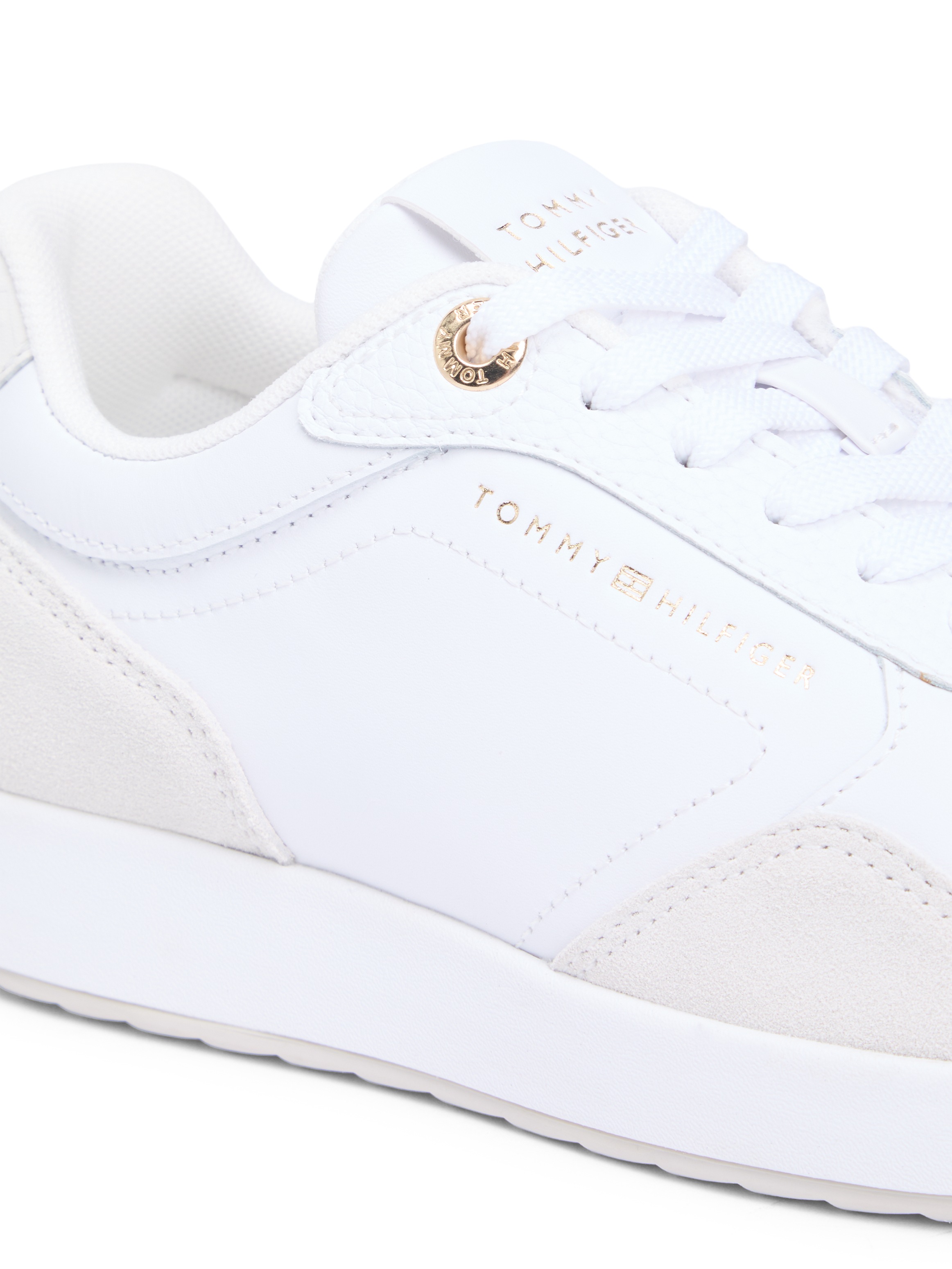 Tommy Hilfiger Plateausneaker "MONOGRAM MIX MATERIAL RUNNER", Freizeitschuh günstig online kaufen