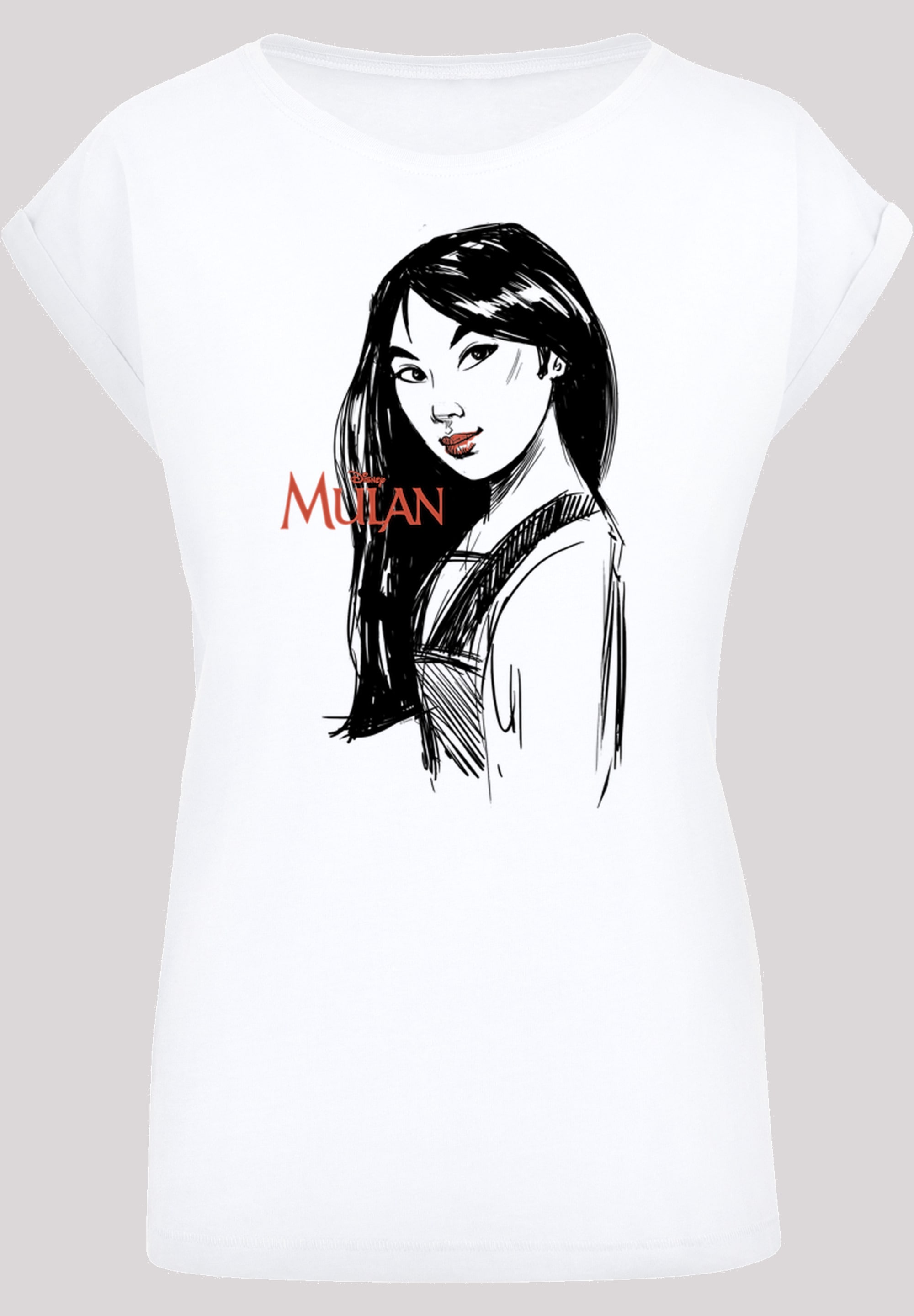 F4NT4STIC Kurzarmshirt "F4NT4STIC Damen Mulan Sketch with Ladies Extended S günstig online kaufen