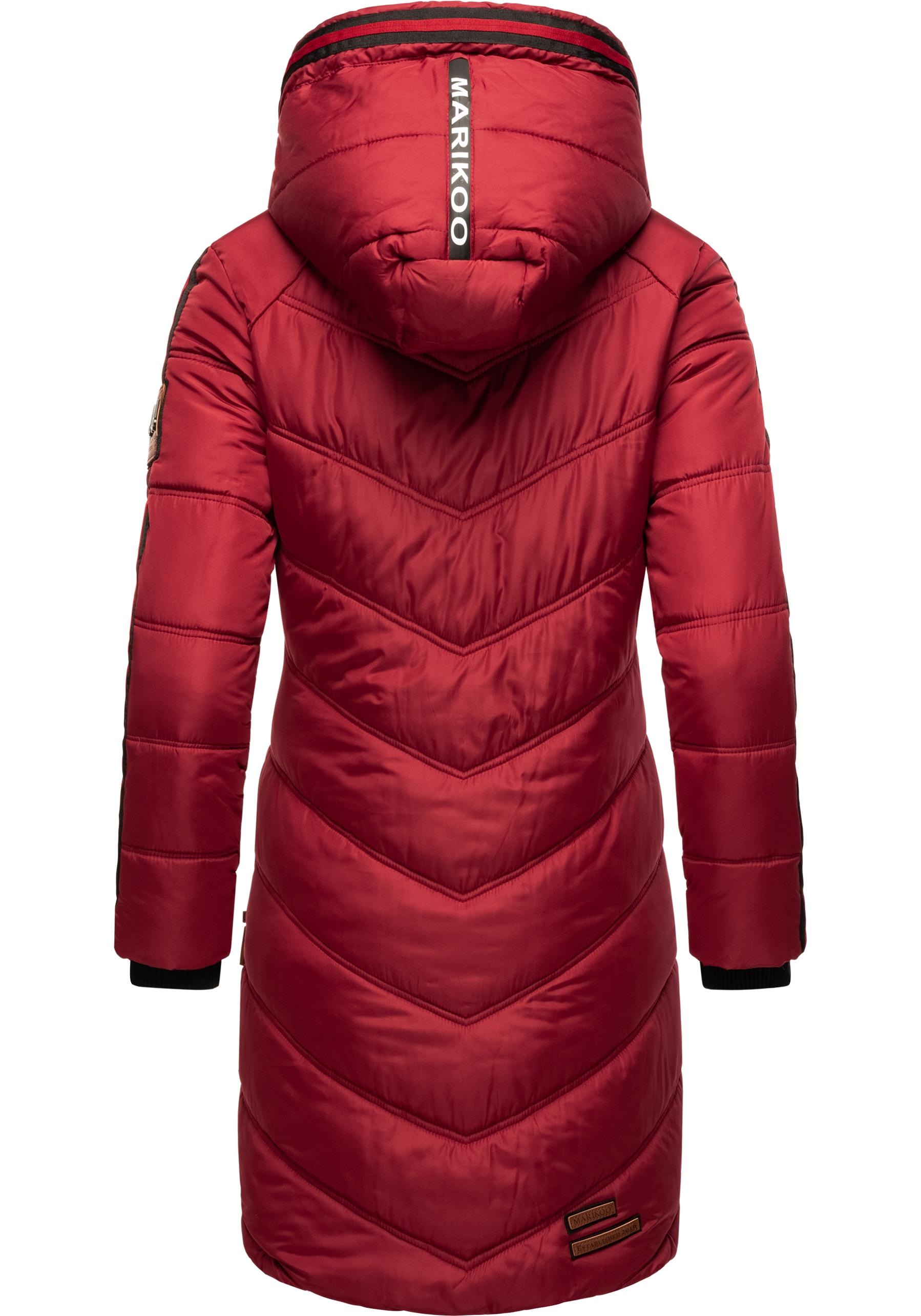 Marikoo Wintermantel »Armasa«, modischer Damen Winter Steppmantel mit Kapuze