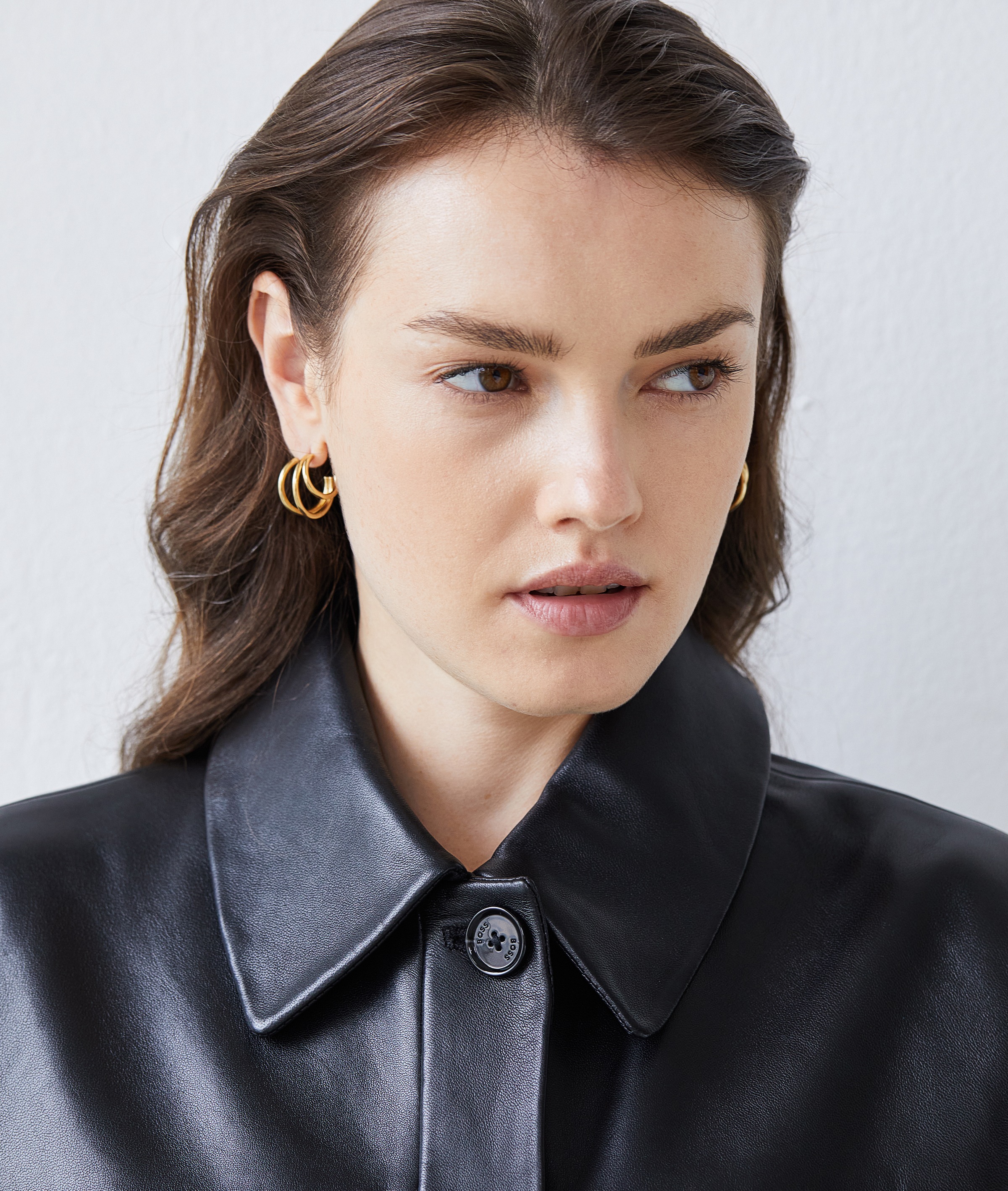 Echtzeit Paar Creolen »Schmuck Geschenk Edelstahl Ohrringe Modern Lines«