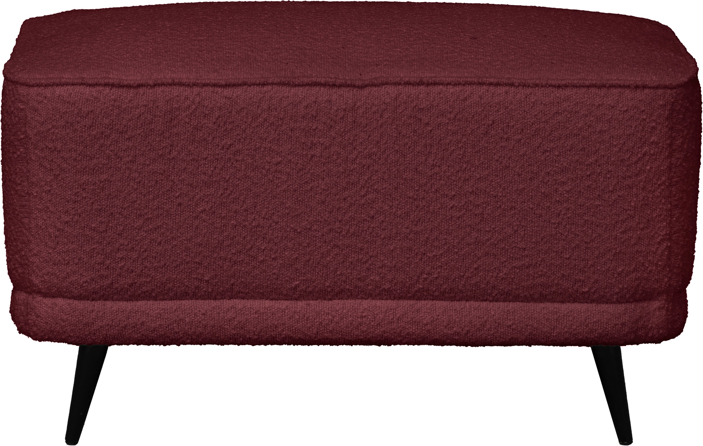 Home affaire Polsterhocker "Ashly" in 3 Bezugsvarianten, Bouclé, Samtoptik günstig online kaufen