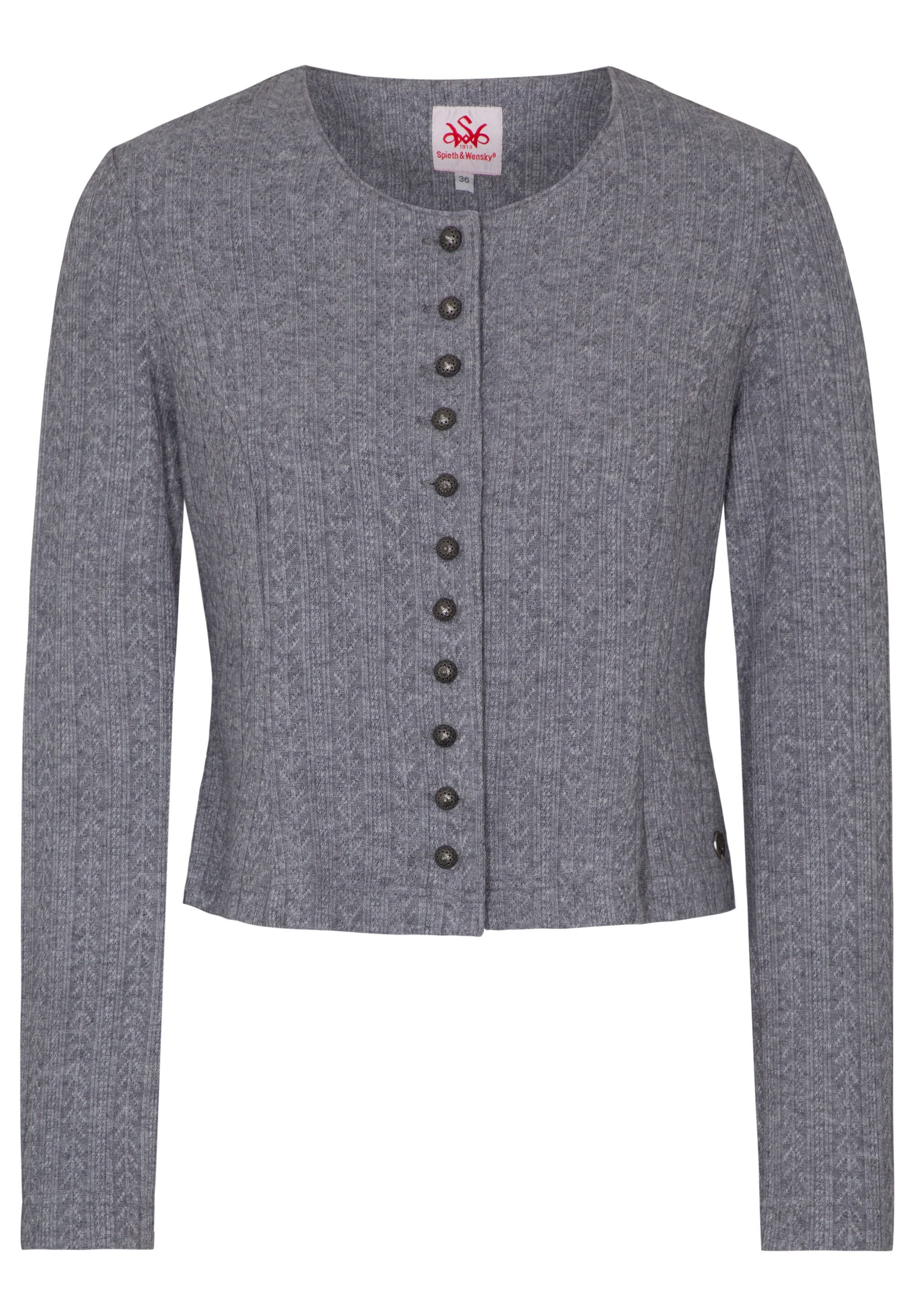 Spieth & Wensky Trachtenstrickjacke "Dietzing" mit Rundhals