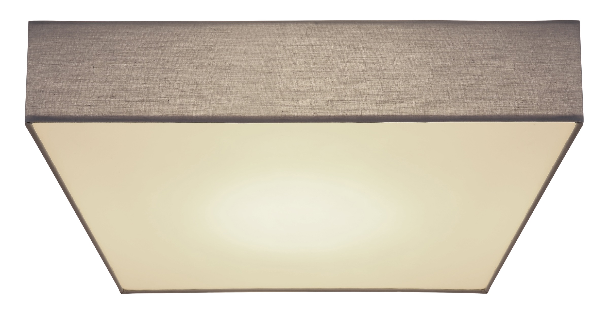 GLOBO LIGHTING Deckenleuchte "SANNA", 1, H: 13cm, 1 Stk., eckiggrau, Wohnzimmer, Leuchten, Deckenleuchte weiß/Anthrazit, Opalglas, E27 LEDs