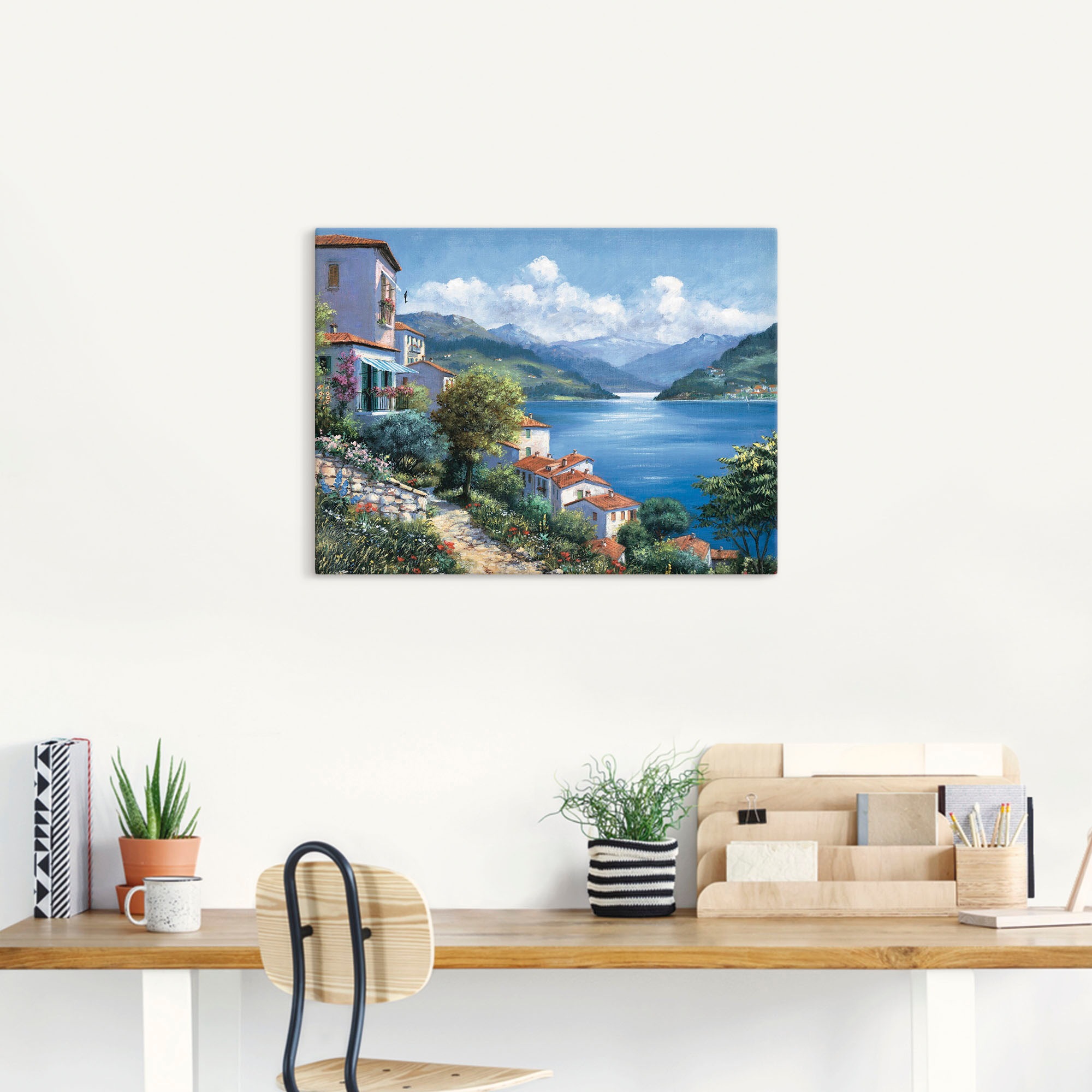 Artland Wandbild »Urlaubsaussicht«, Gewässer, (1 St.), als Leinwandbild, Poster in verschied. Größen