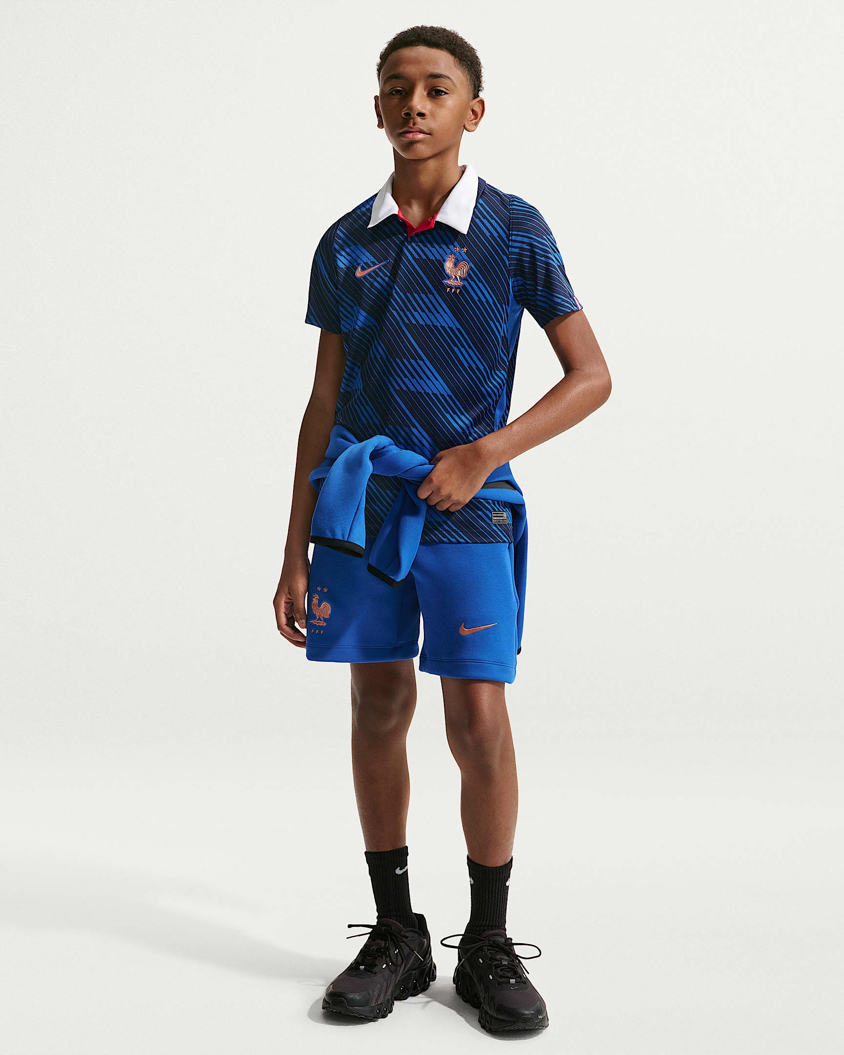 Nike Fußballtrikot »Frankreich 2026 Heimstadion Replika-Fußballtrikot  (Kinder)« mit Dri-FIT-Technologie, mit Allover-Print