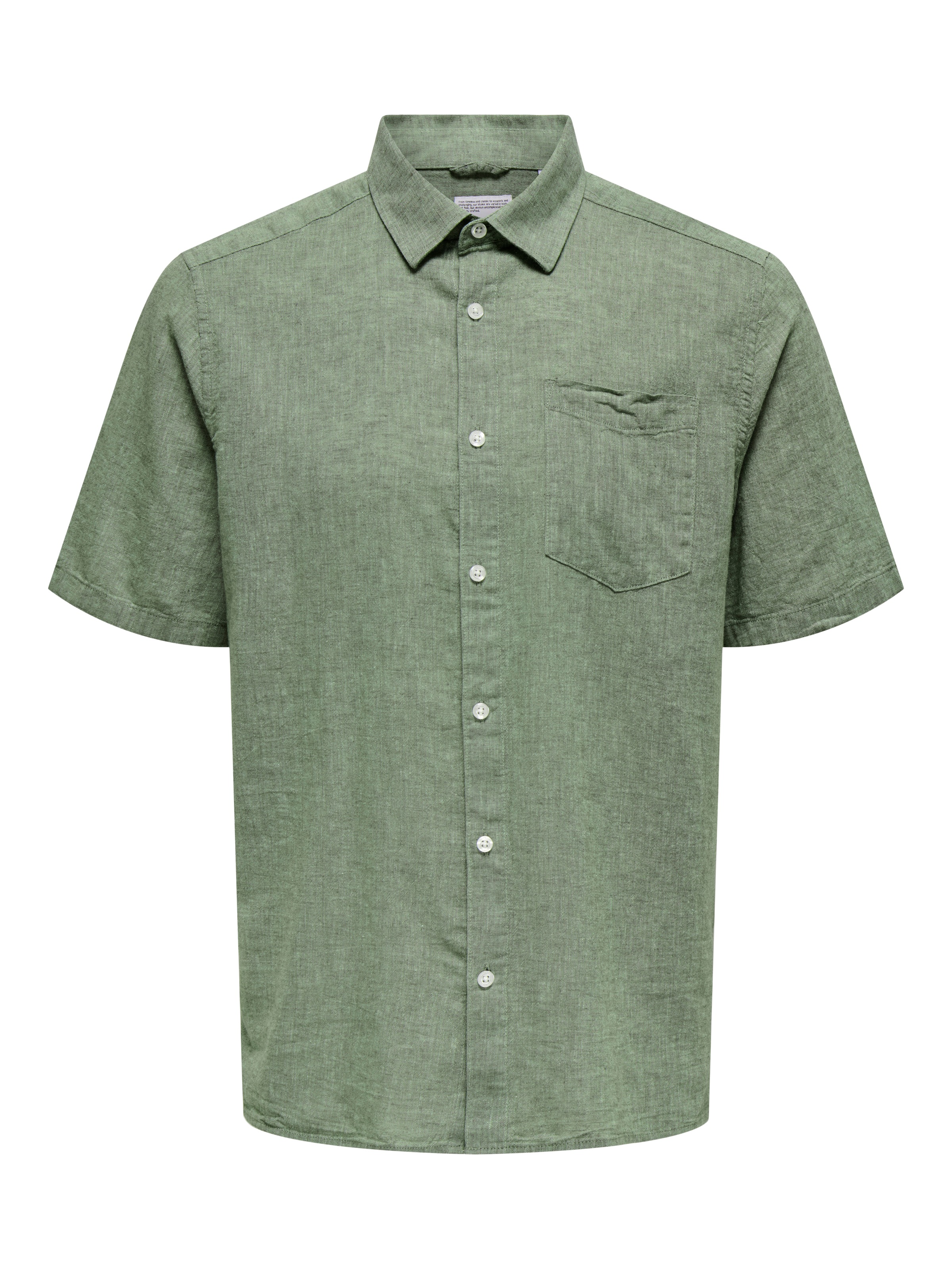 ONLY & SONS Kurzarmhemd »ONSCAIDEN LIFE REG SS 1 PKT SHIRT«