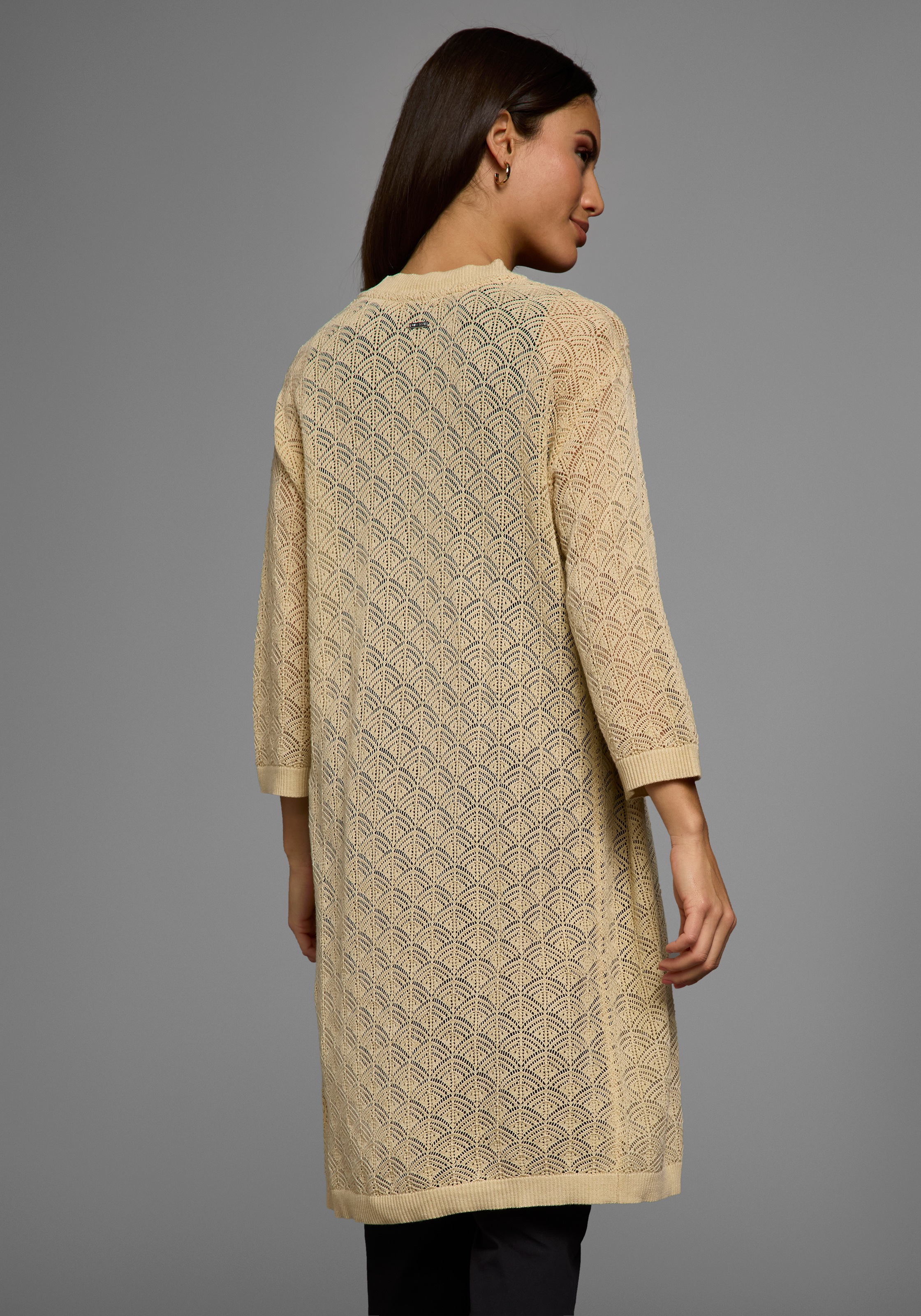 Laura Scott Longstrickjacke, mit sommerlichem Ajourmuster - NEUE KOLLEKTION günstig online kaufen