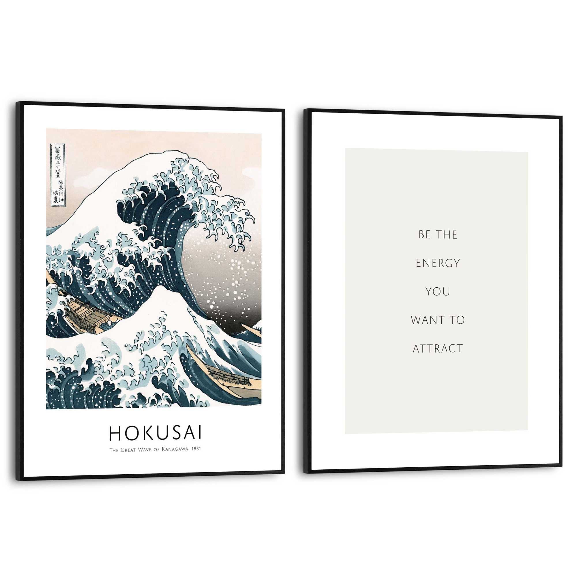 Reinders Poster "Energy", Wohnzimmer - Hokusai - Blau - MDF - Kunst - 30x40 günstig online kaufen