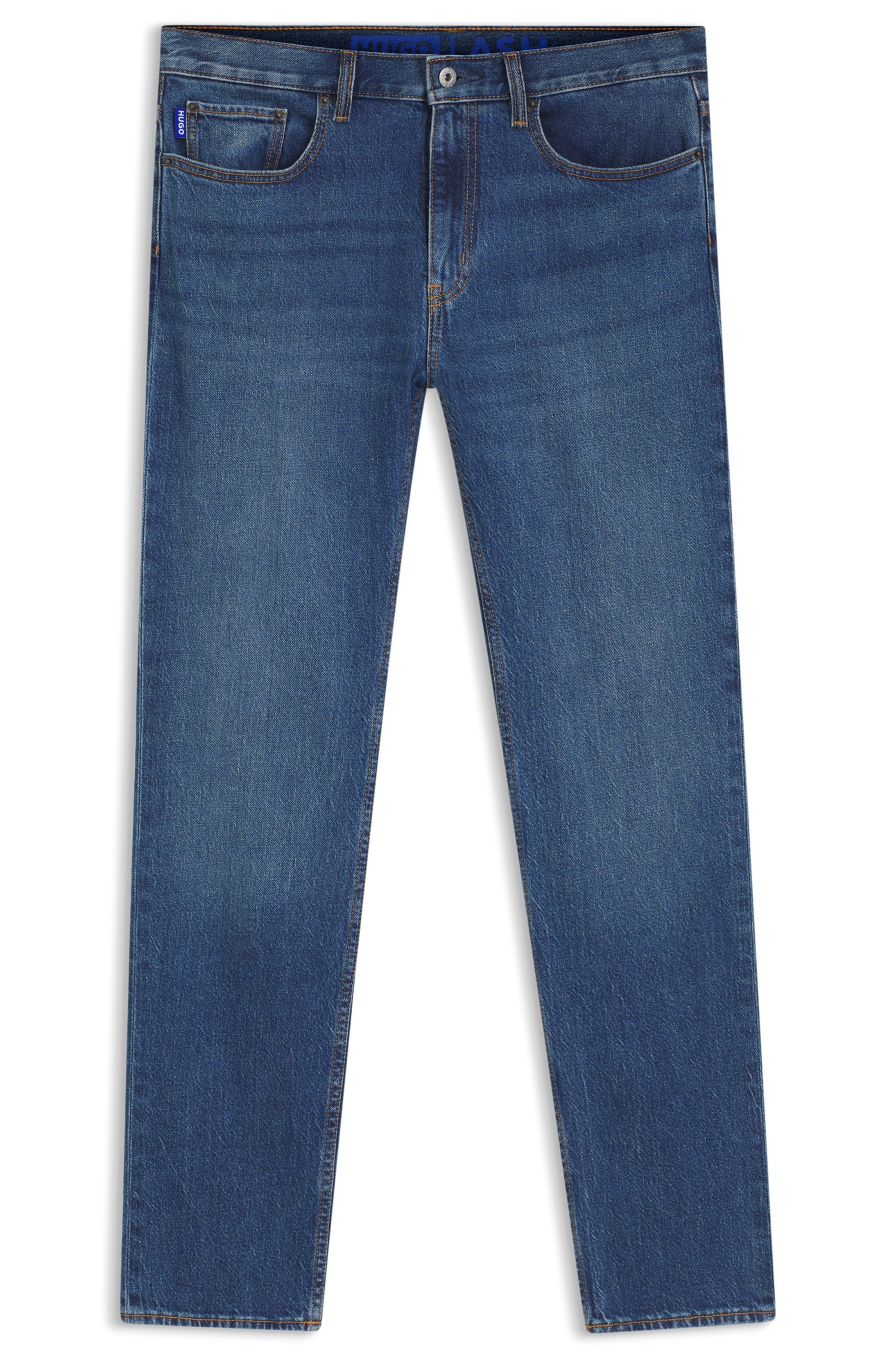 HUGO Blue Slim-fit-Jeans »Ash« mit Stone-washed-Finish
