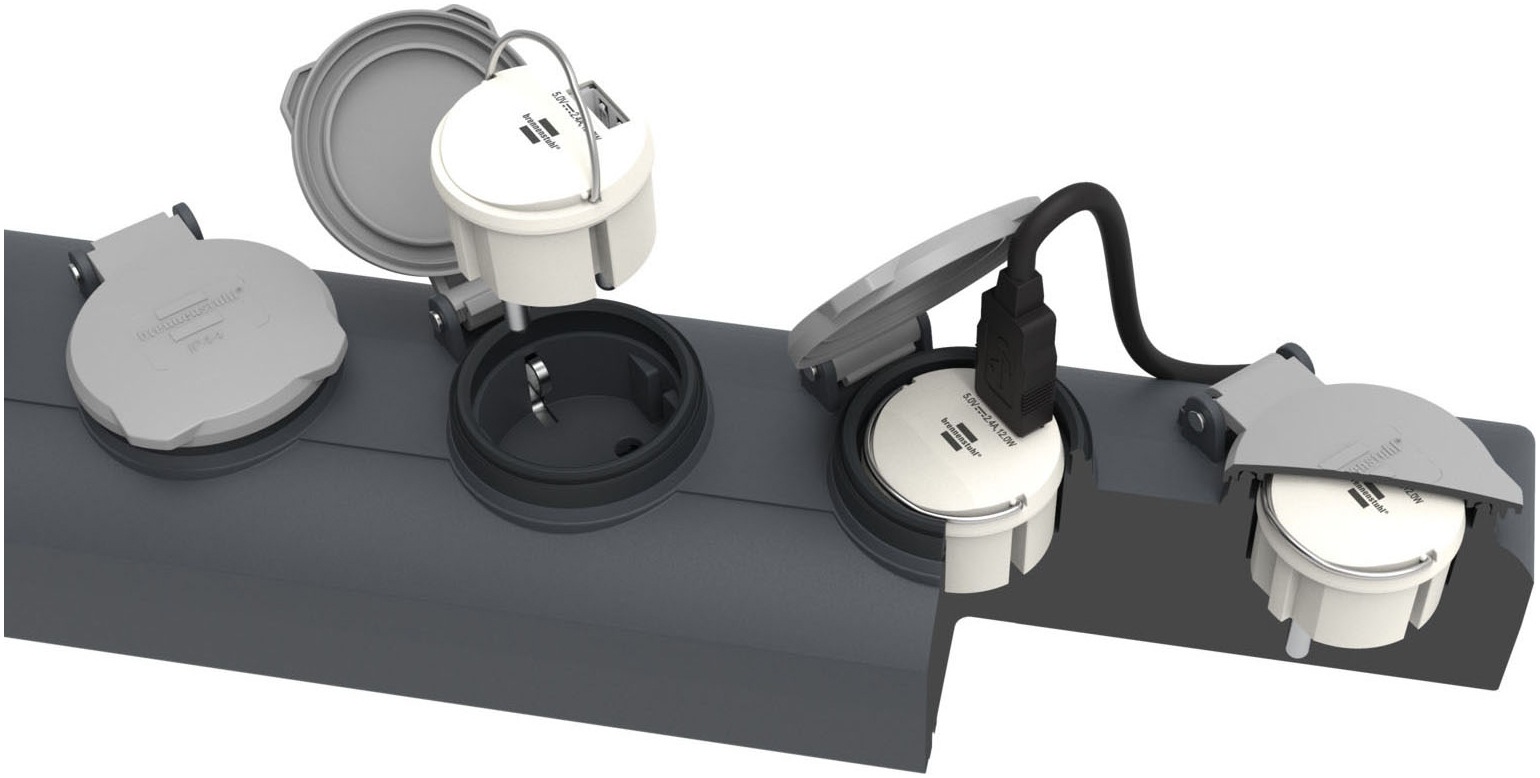 Brennenstuhl Steckdose »Steckdoseneinsatz mit USB«