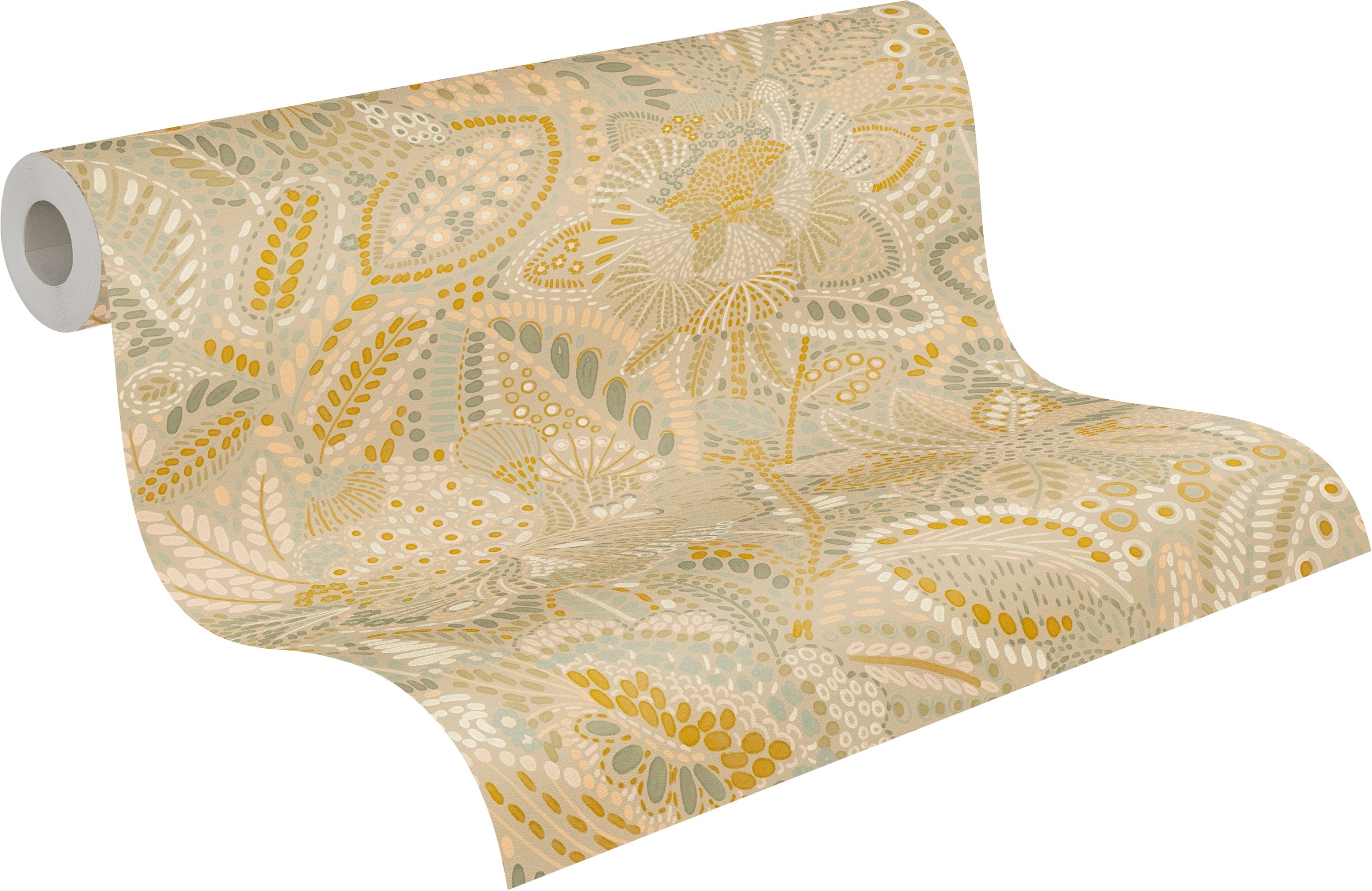 A.S. Création Vliestapete »Cuba II Ethno Floral Jungle« Retro | floral | tropisch leicht strukturiert Auffälliges Ethno-Design mit kunstvollen floralen Elementen