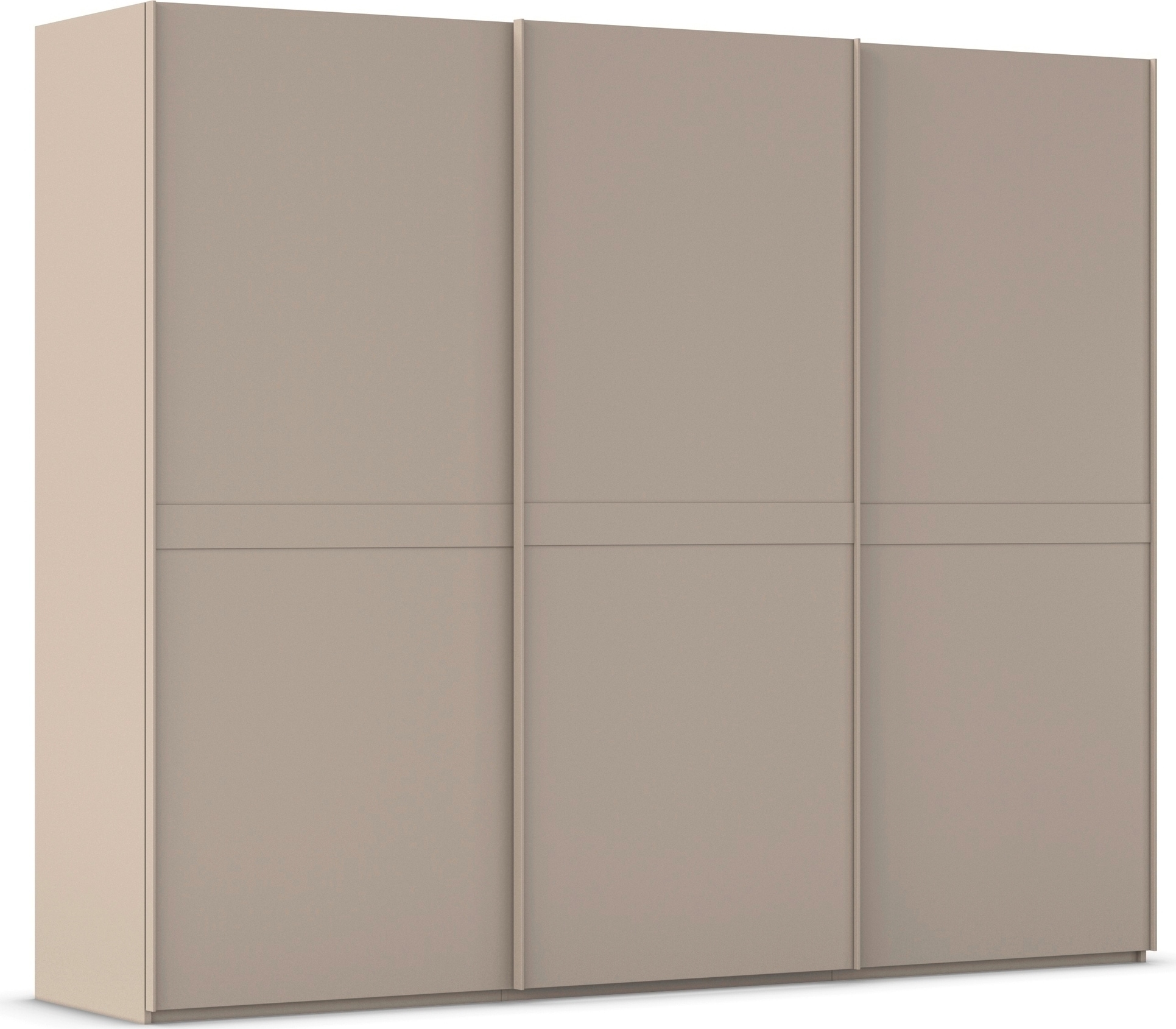 rauch Schwebetürenschrank "Kleiderschrank Schrank Garderobe Schlafzimmerschrank SCALE-LINE" edle Optik mit Bauchbinde in Korpusfarbe Dekorfront MADE IN GERMANY