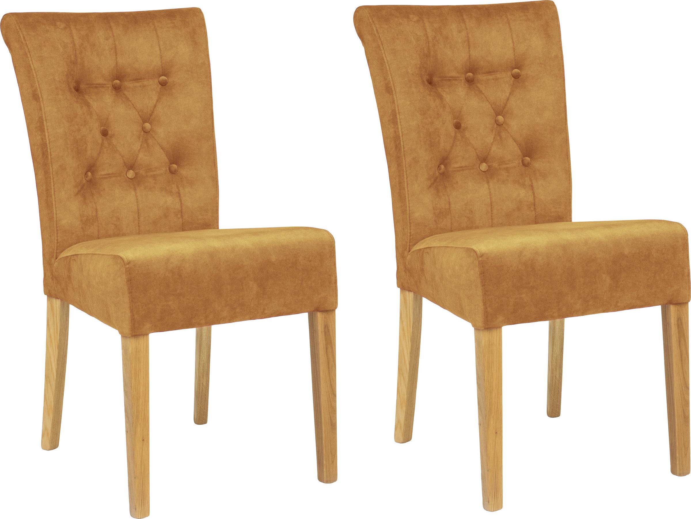 Home affaire Polsterstuhl "Queen" (Set) 2 Stk. Samtvelours Esszimmerstuhl m günstig online kaufen