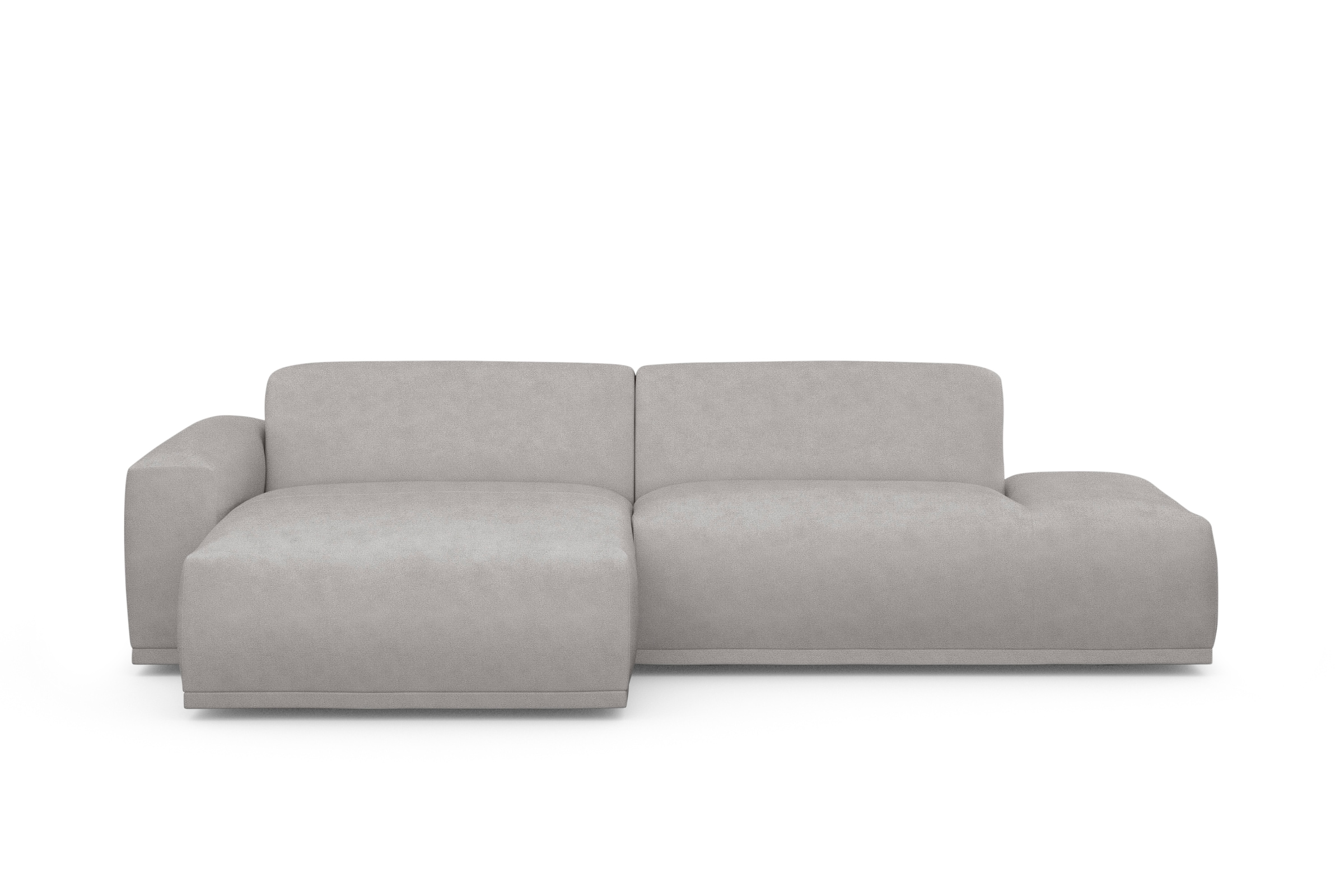 TRENDMANUFAKTUR Ecksofa Braga, aus 2 Teilen, moderner Cord-Stoff