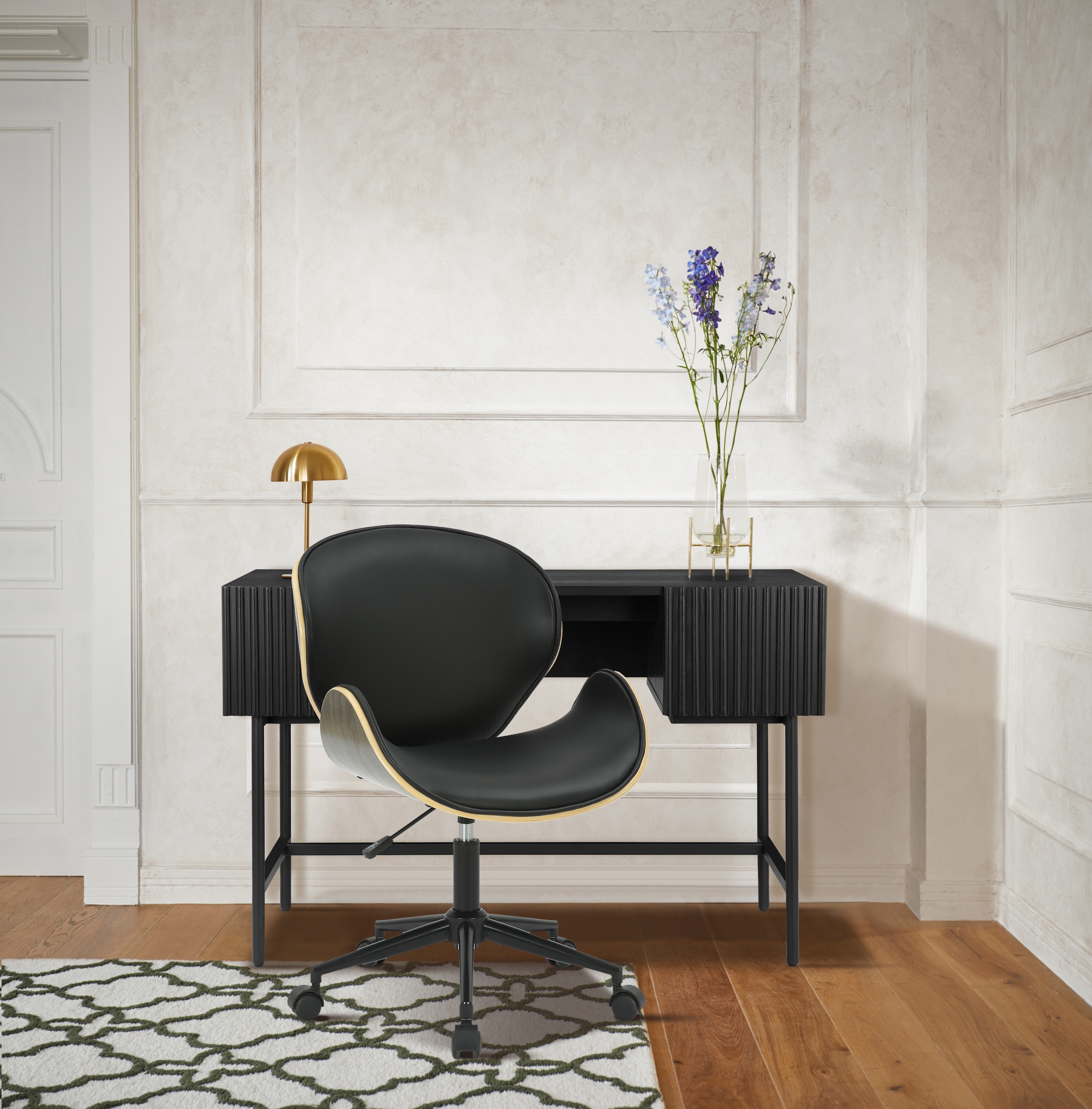 Guido Maria Kretschmer Home&Living Bürostuhl "Halvard" () Sitzschale aus Fu günstig online kaufen