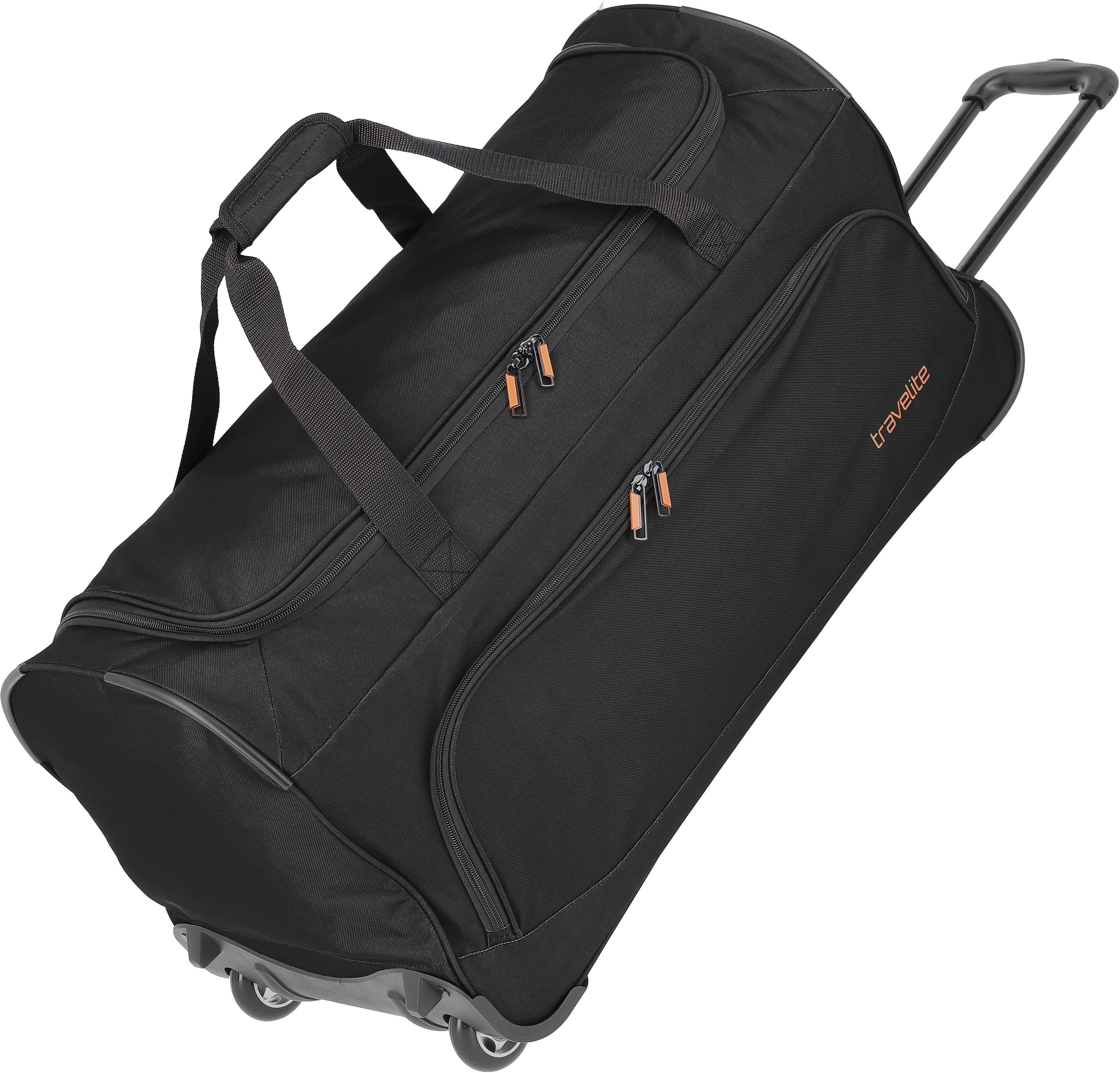 travelite Reisetasche "Basics Fresh 71 cm Duffle Bag mit Rollen" große Duffle Bag aus strapazierfähigem Material, ideal als Reisegepäck