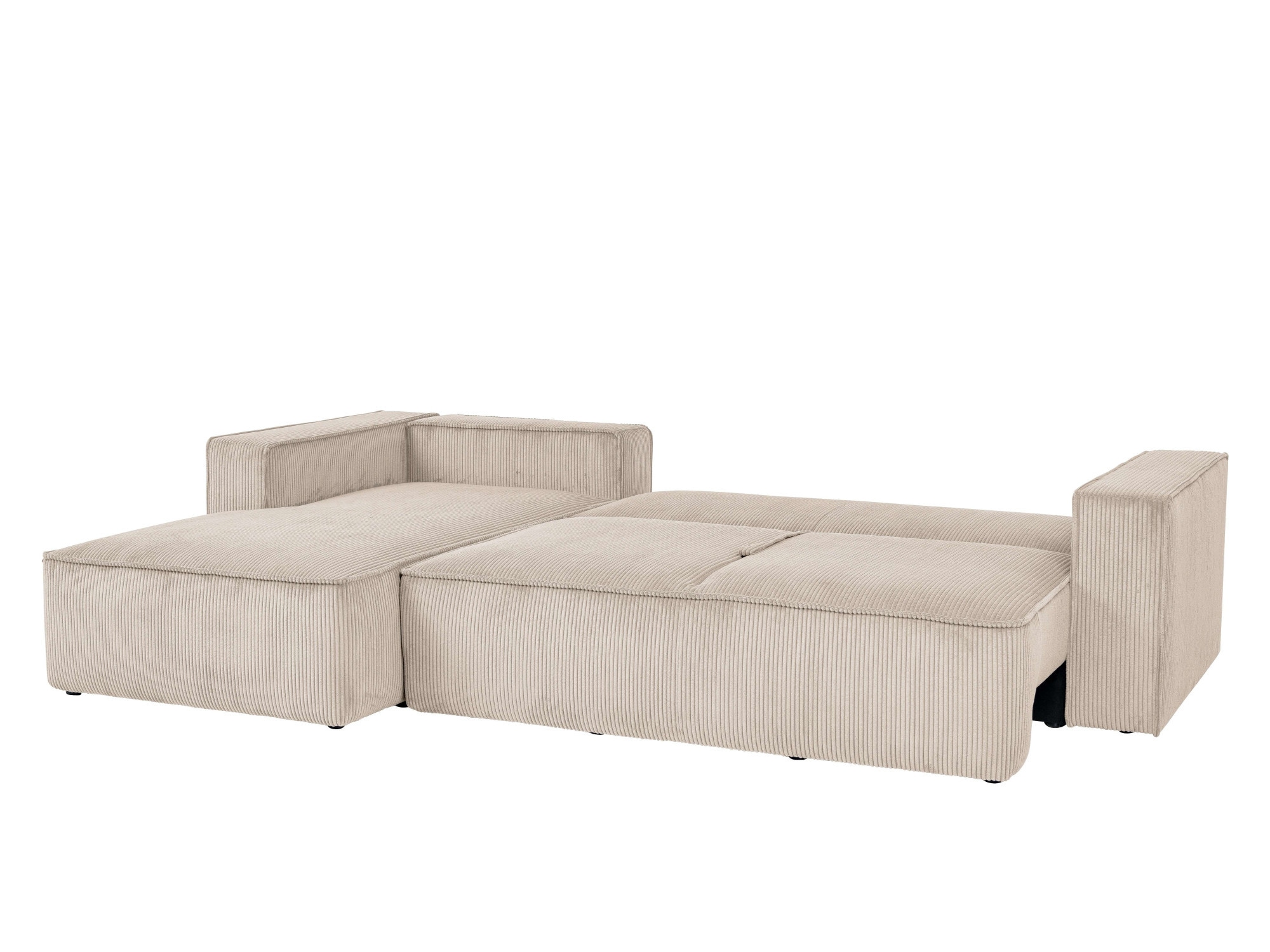 OTTO home Ecksofa »Tillian, Schlafsofa« Breite 294 cm, Breitkord, Sitzfläche mit Taschenfederkern