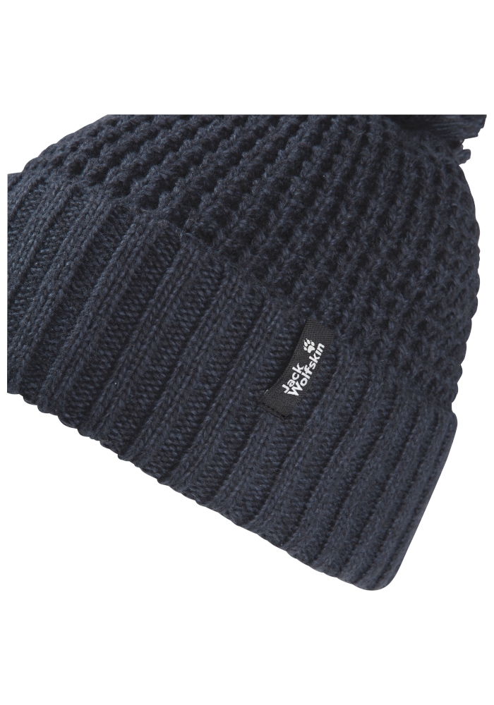Jack Wolfskin Beanie »MEDLEY KNIT BEANIE W« Bommelmütze, warm, mit Fleece-Futter