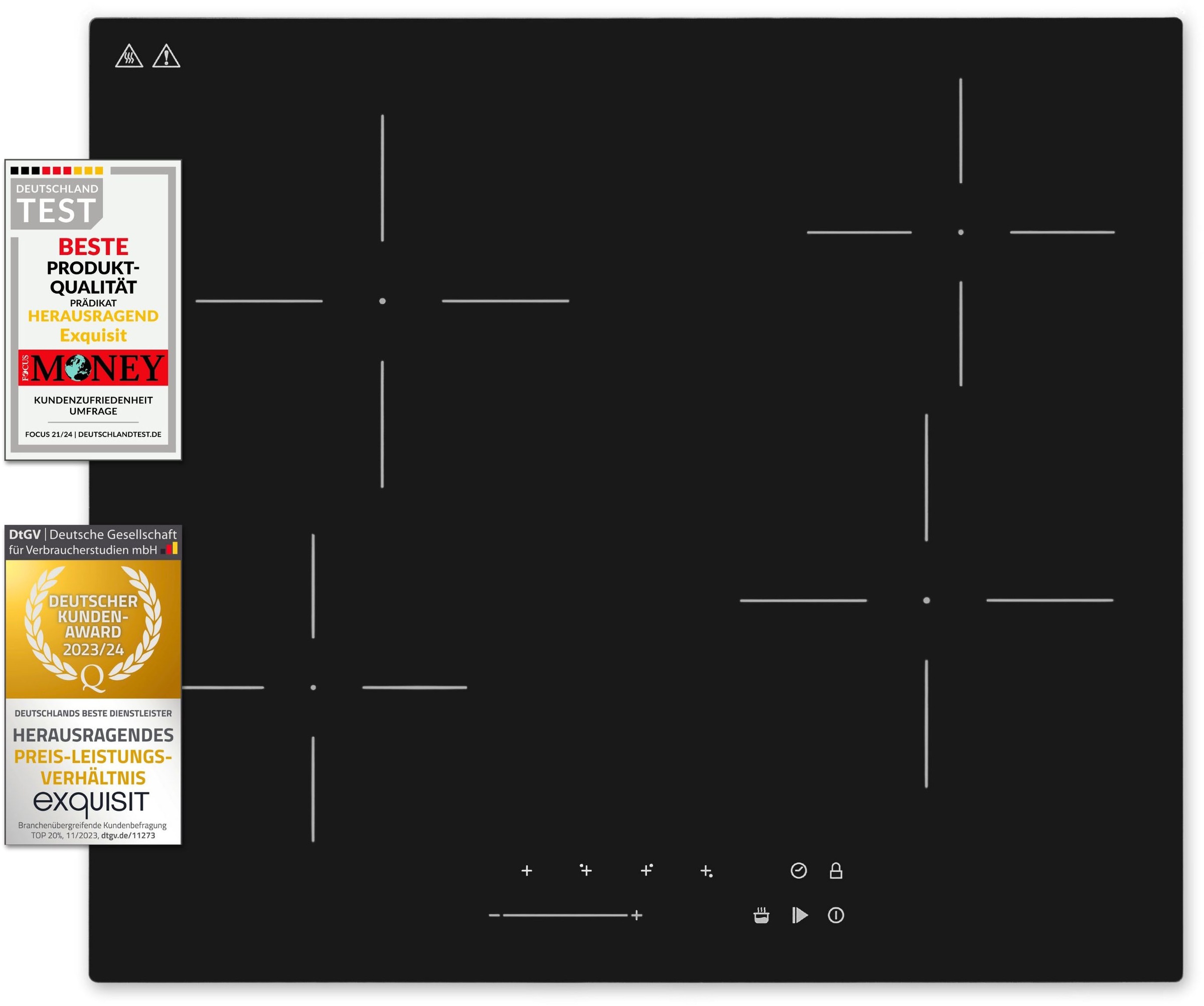 exquisit Elektro-Kochfeld "EKC600-380" Schmelzen,Warmhalten,Simmern, rahmen günstig online kaufen