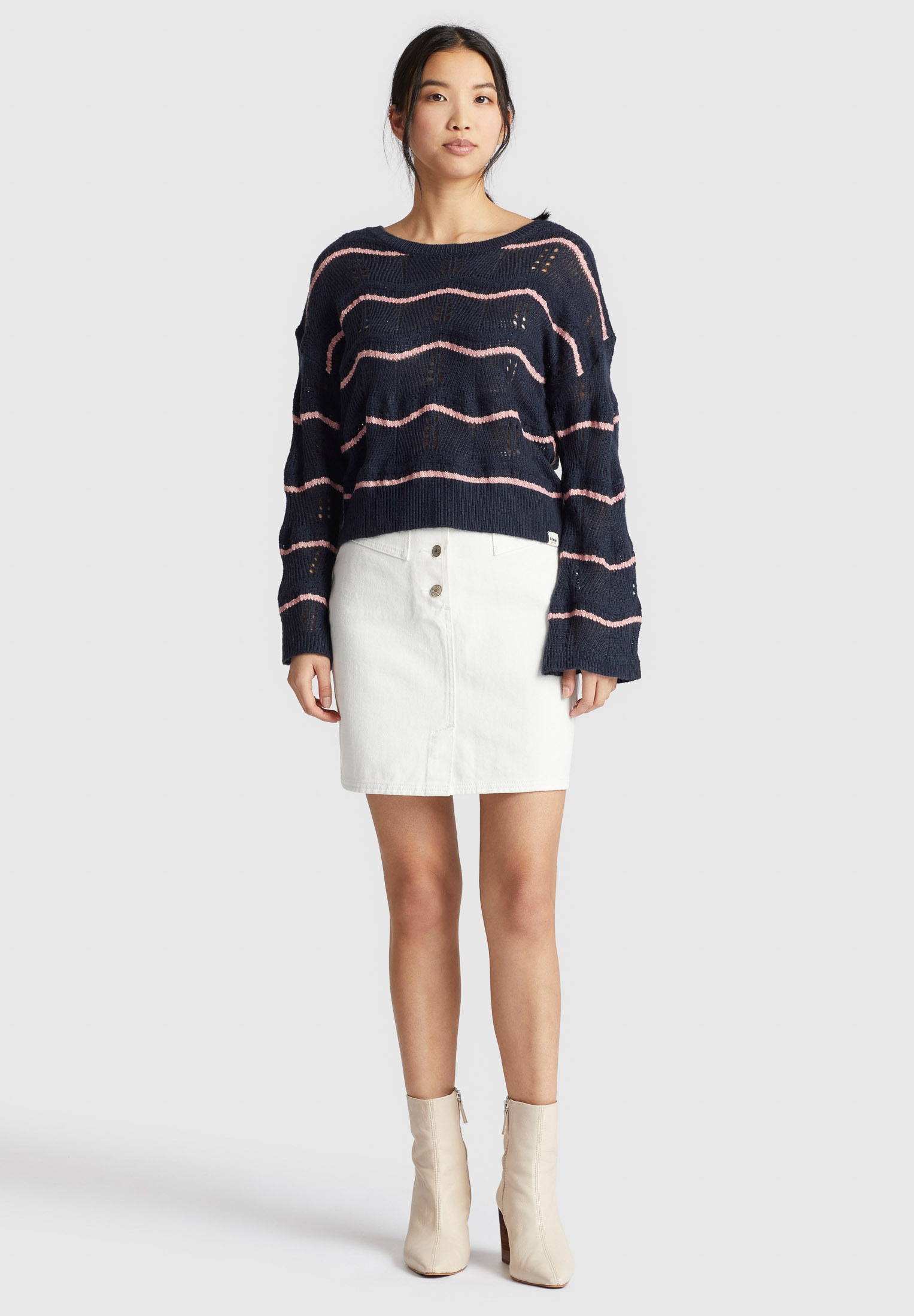 khujo Strickpullover »khujo Pullover BHEKA«, aus weichem Ajourstrick