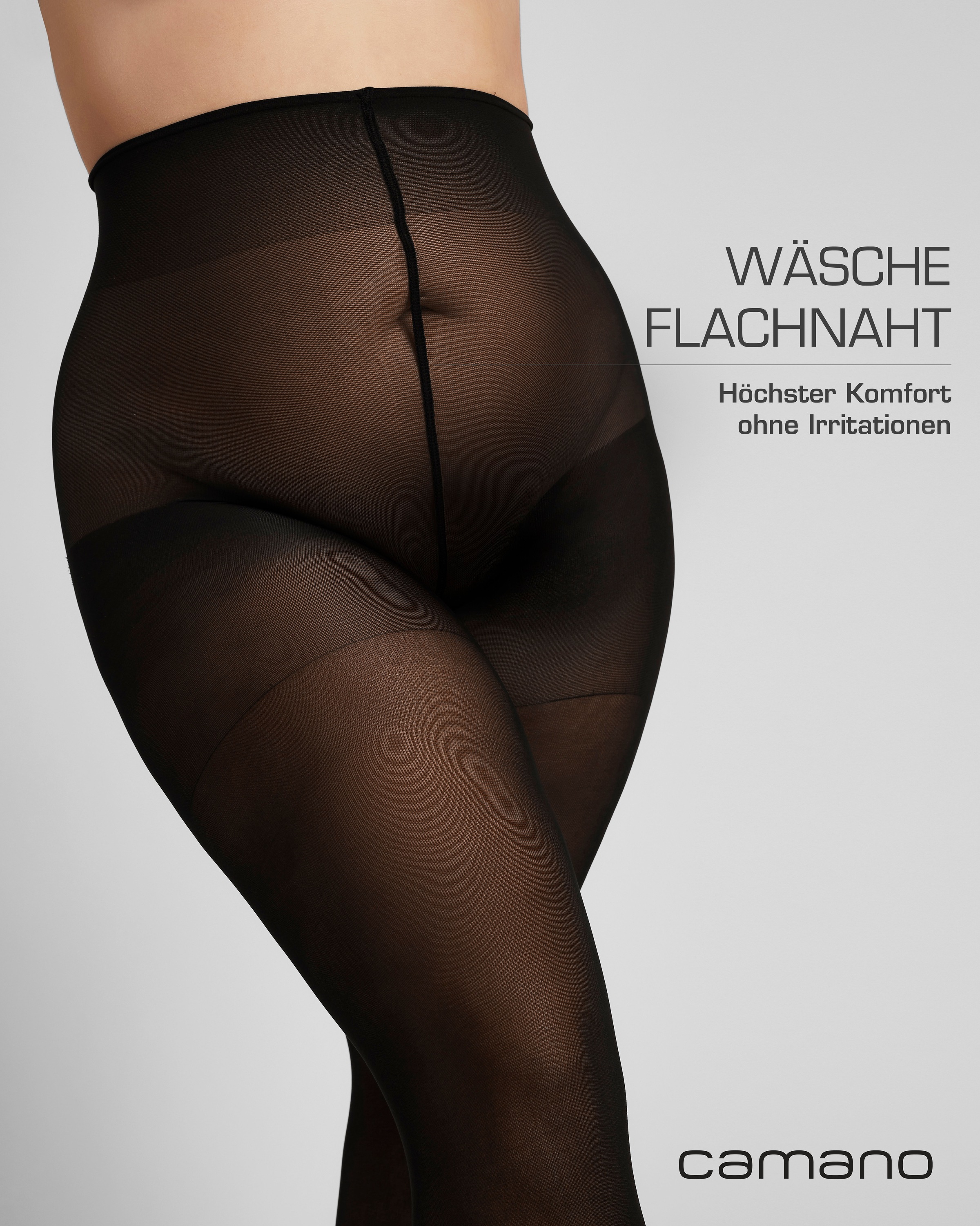 Camano Feinstrumpfhose »fine curvy«, mit großen Größen