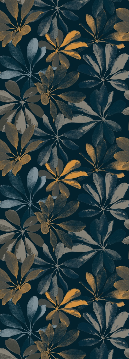 natürlich, Pflanze«, Motiv Selbstklebende »Blätter 90x250cm Rechnung herbstlichem queence Tapete - Vinyltapete | BAUR mit auf
