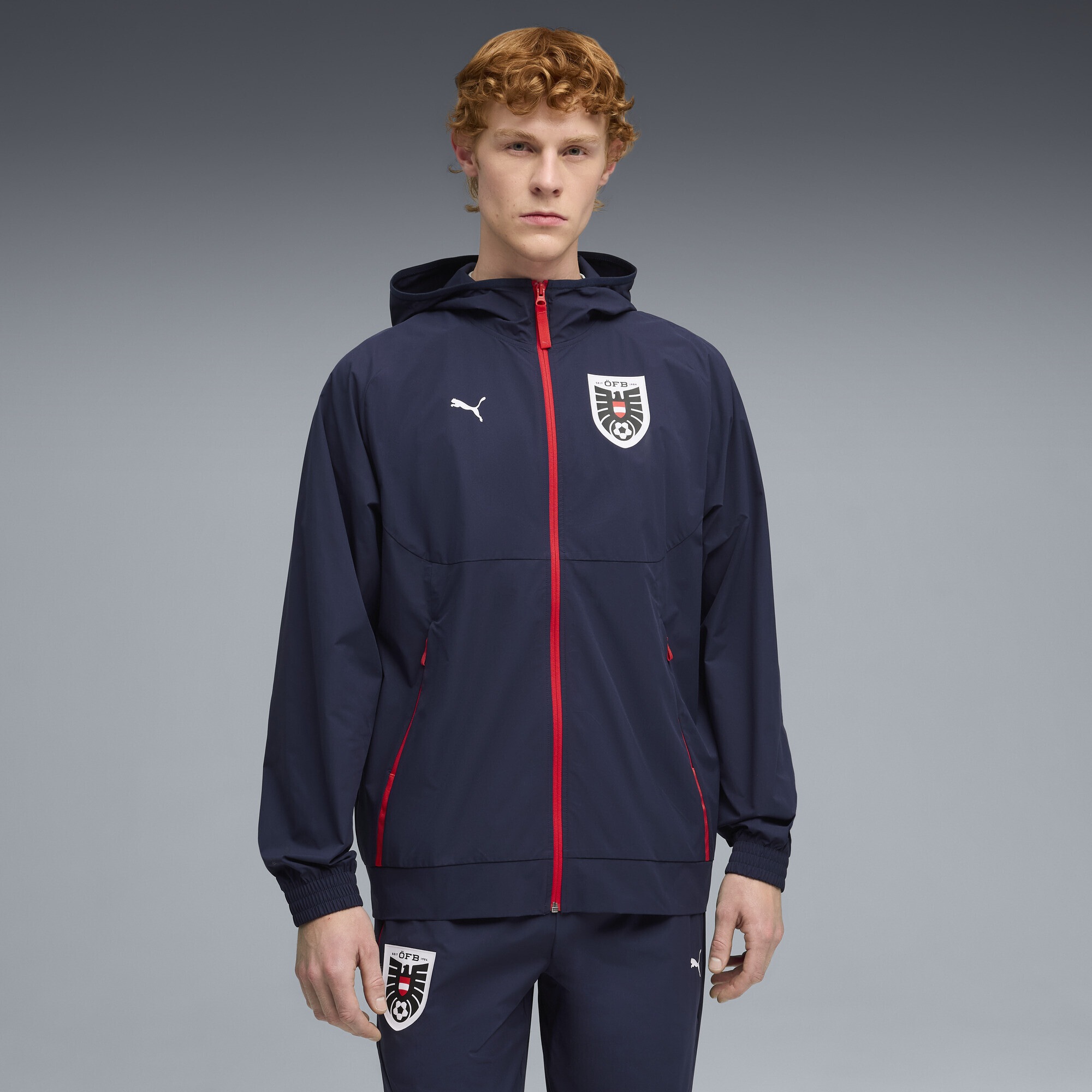 PUMA Trainingsjacke "Österreich PUMATECH Gewebte Jacke Herren" günstig online kaufen