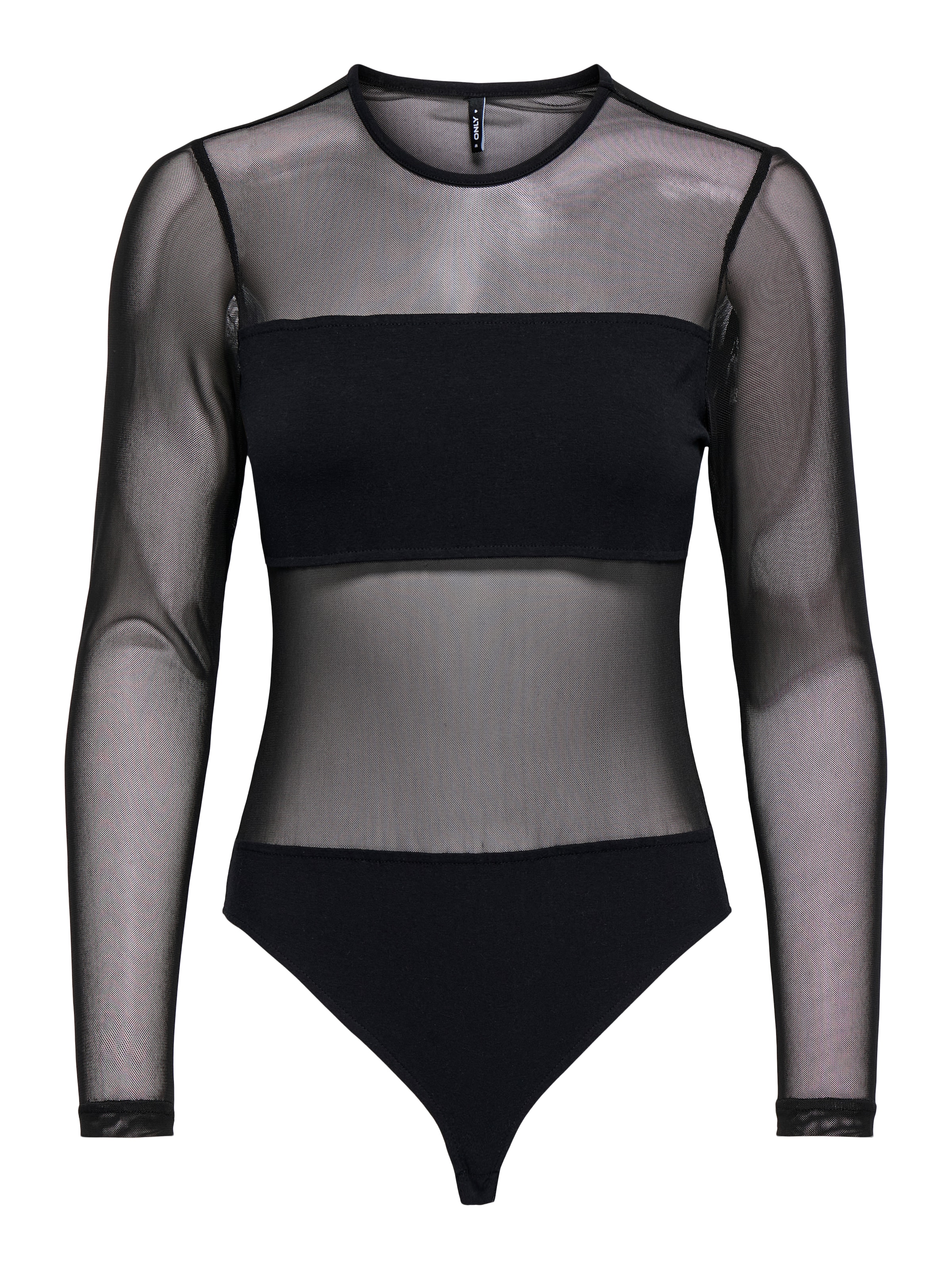 ONLY Langarmbody "ONLMEL L/S BODYSTOCKING CS JRS" Baumwollmischung