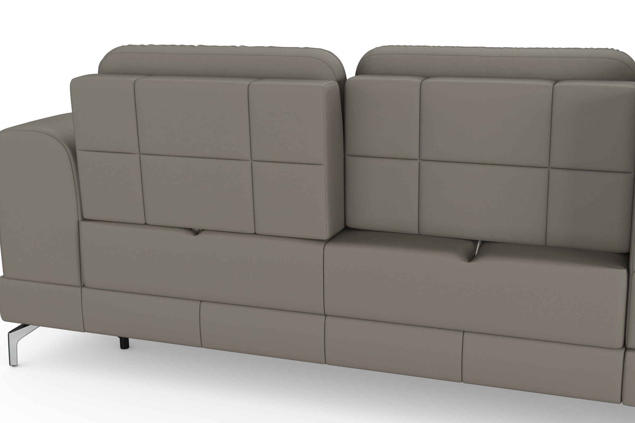 Sit & More Bendigo L-Shaped Sectional Sofa Brown Leather 6