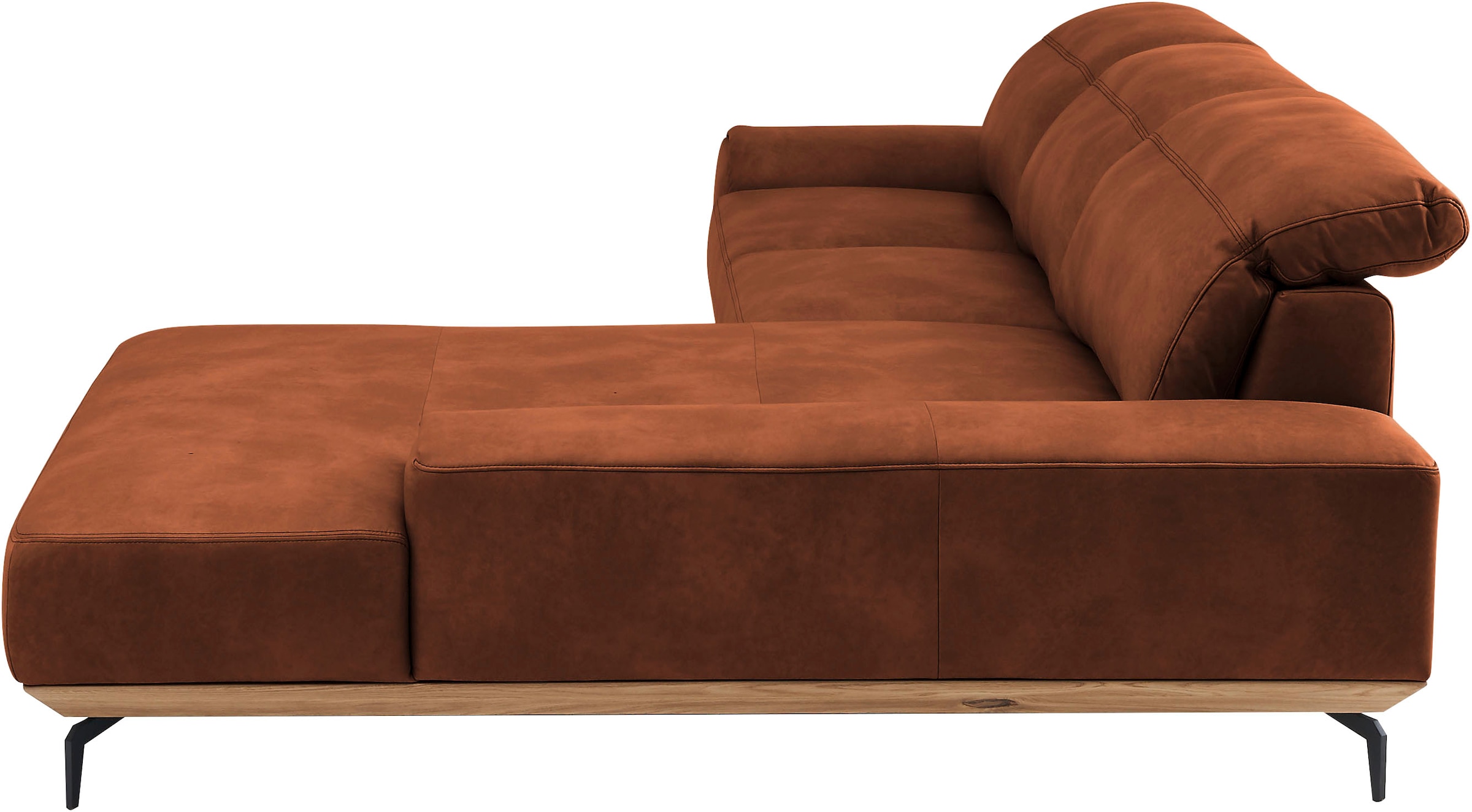 Musterring Wohnlandschaft »MR 2490« Fuß Schwarz, Sitzhöhe 46cm, wahlweise mit Funktionen, Maße 342x207 cm