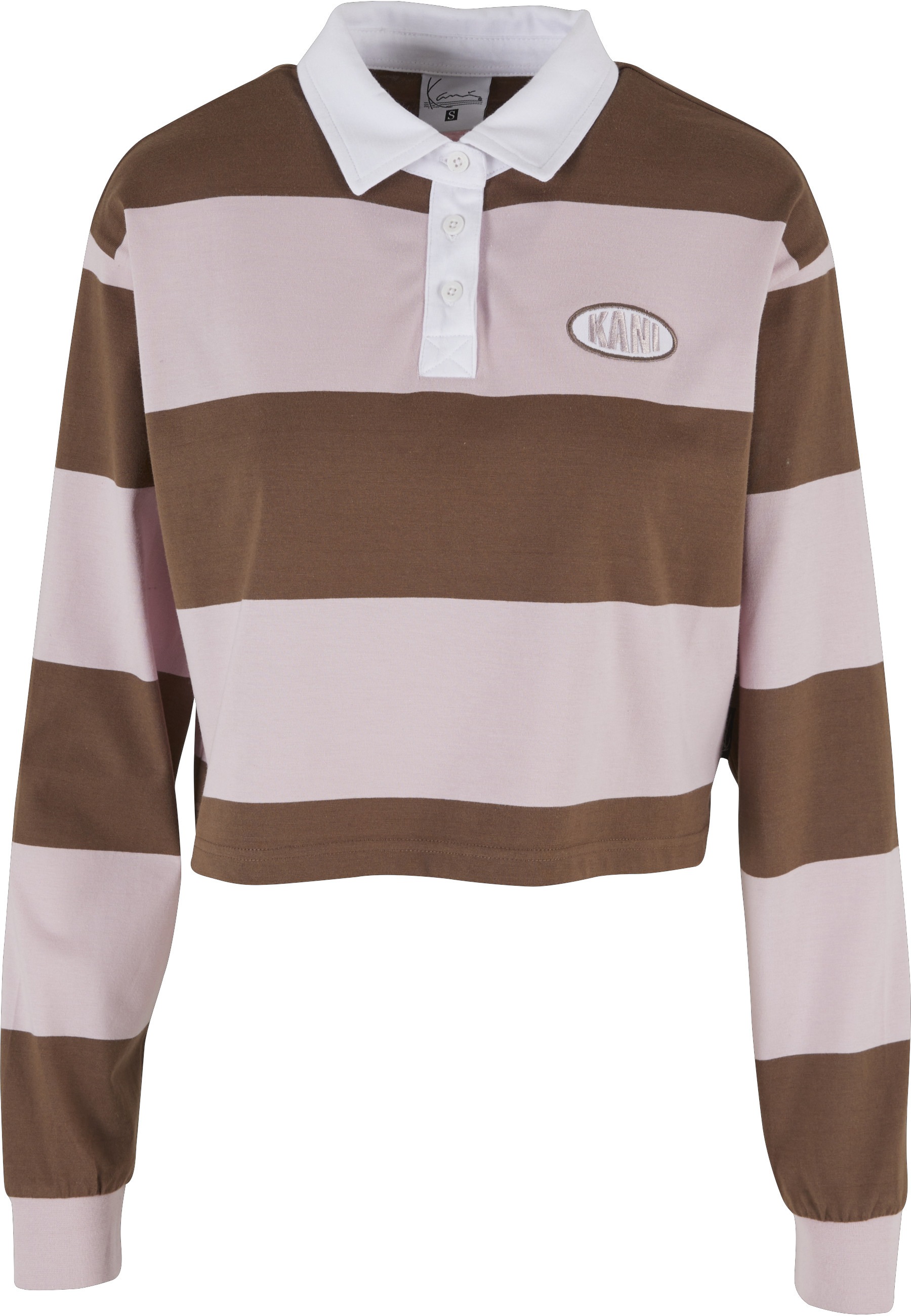 Karl Kani Flanellhemd "Karl Kani Karl Kani Woven Signature Crop Striped Rugby LS"