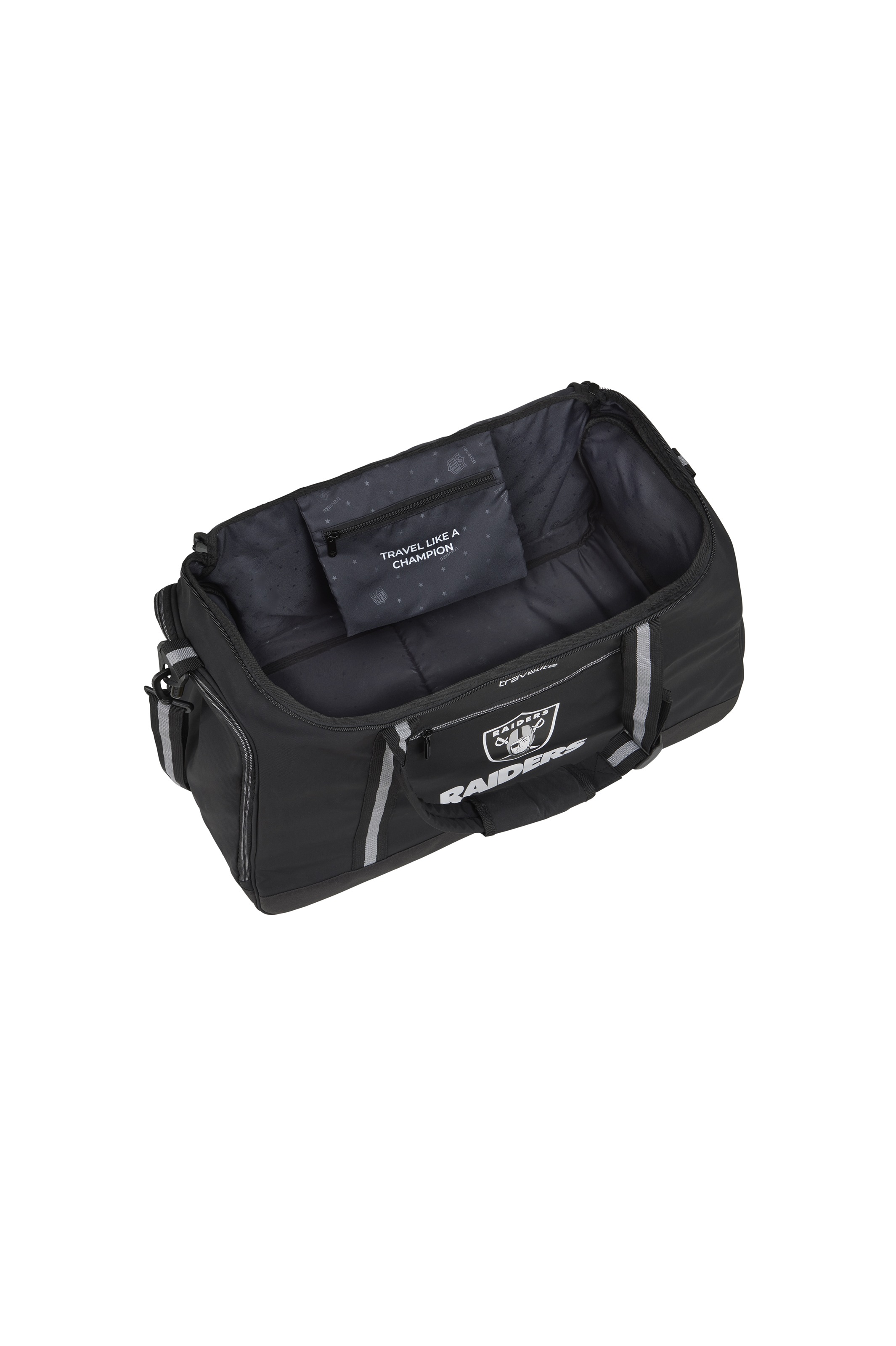 travelite Sporttasche »travelite x NFL Duffle Bag 2in1« als Rucksack nutzbar, große Öffnung, Schuhfach und Aufsteckfunktion